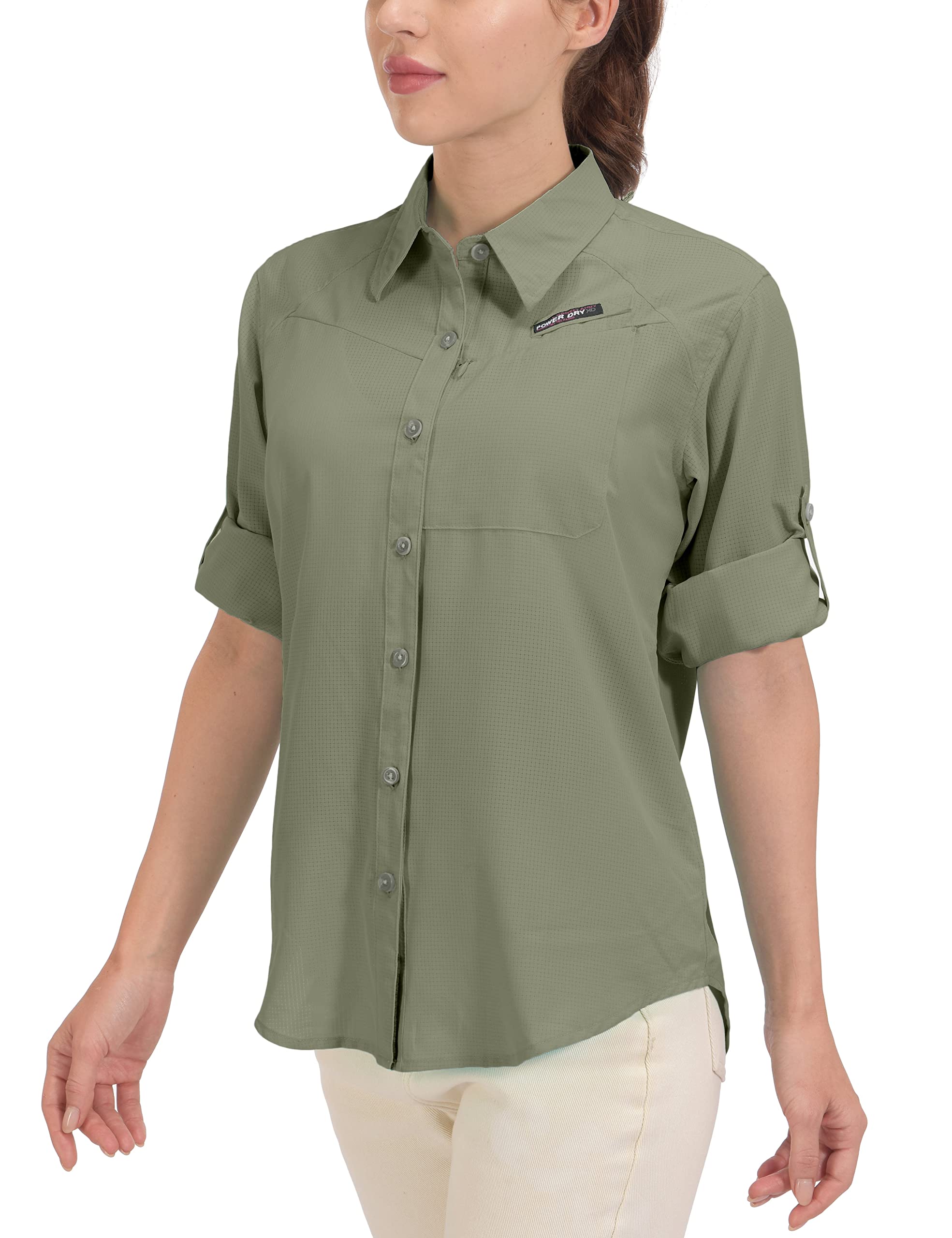 Little Donkey Andy Women's UPF 50+ Sun Protection Shirt - Breathable Long Sleeve Quick Dry UV Shirt for Fishing, Hiking, Camping & Outdoor Activities - Lightweight Travel & Adventure Shirt