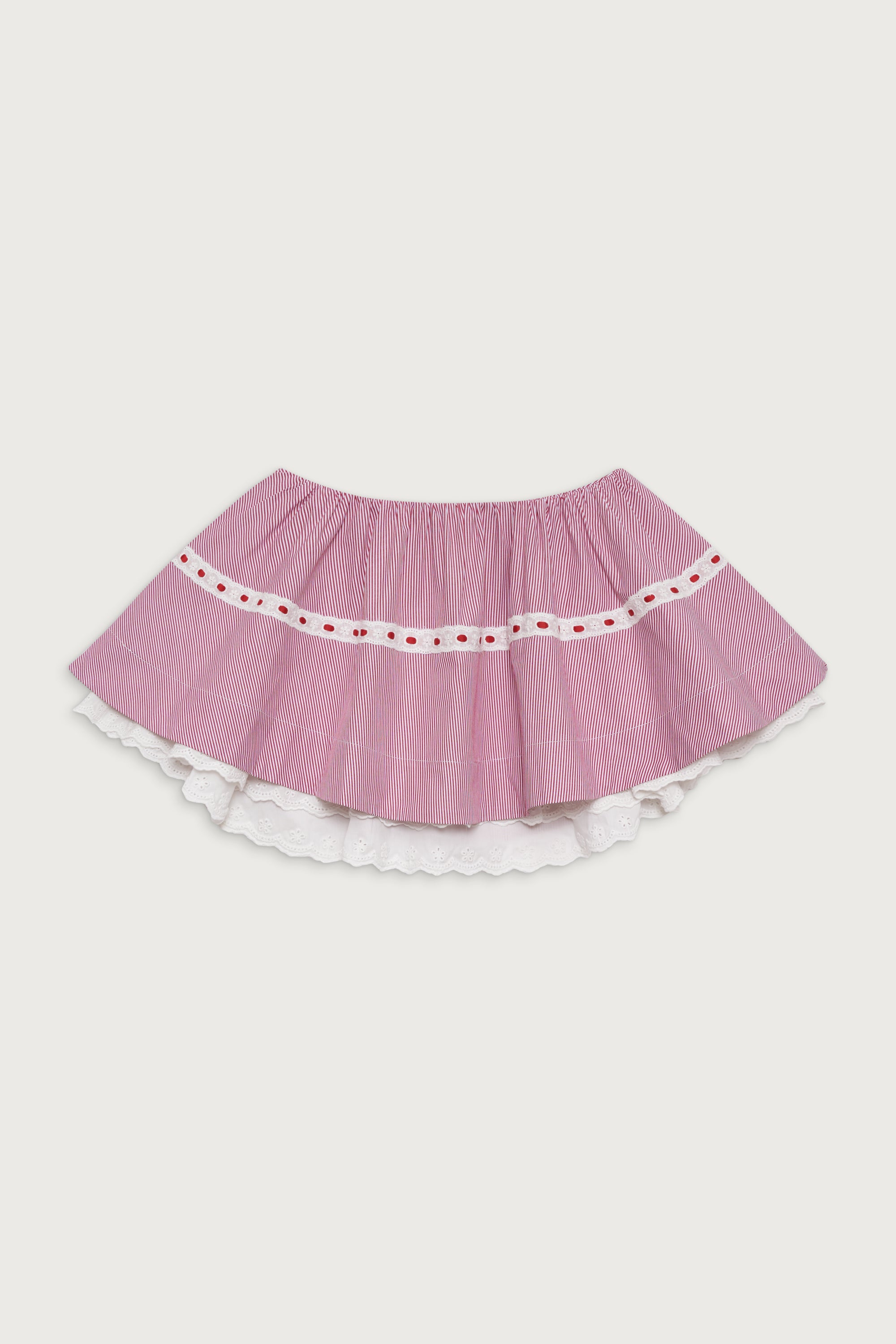 Darling Striped Skirt Peppermint - Women's Fashion Summer Casual Skirt for Beach, Party & Everyday Wear
