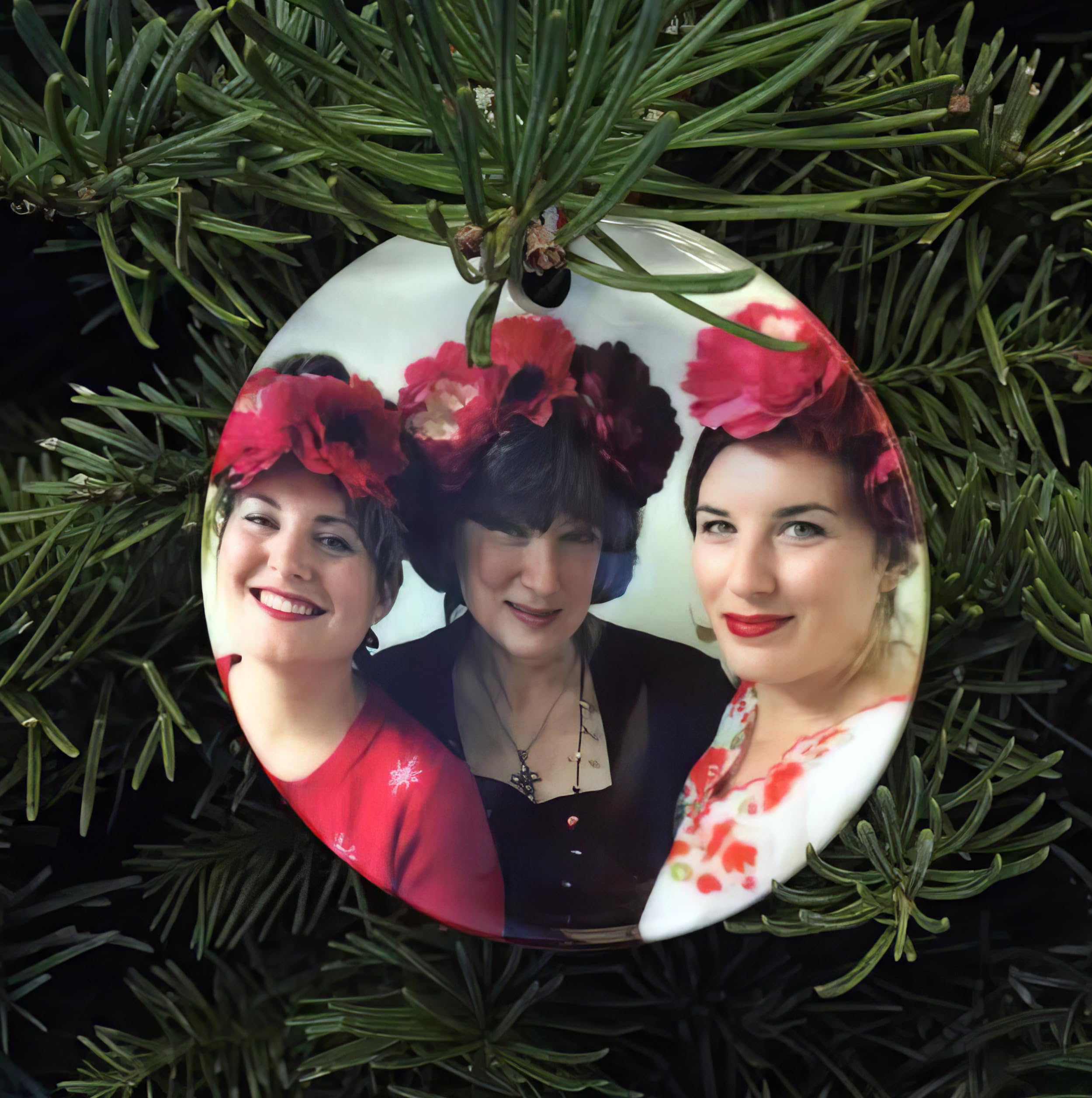 Custom Personalized Christmas Ornament with Photo, Text & Art - 3