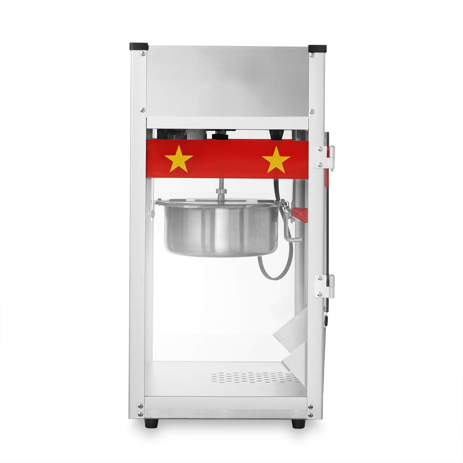 Olde Midway Commercial Popcorn Machine Maker Popper with 8-Ounce Kettle - Red | Perfect for Movie Nights, Parties & Concession Stands