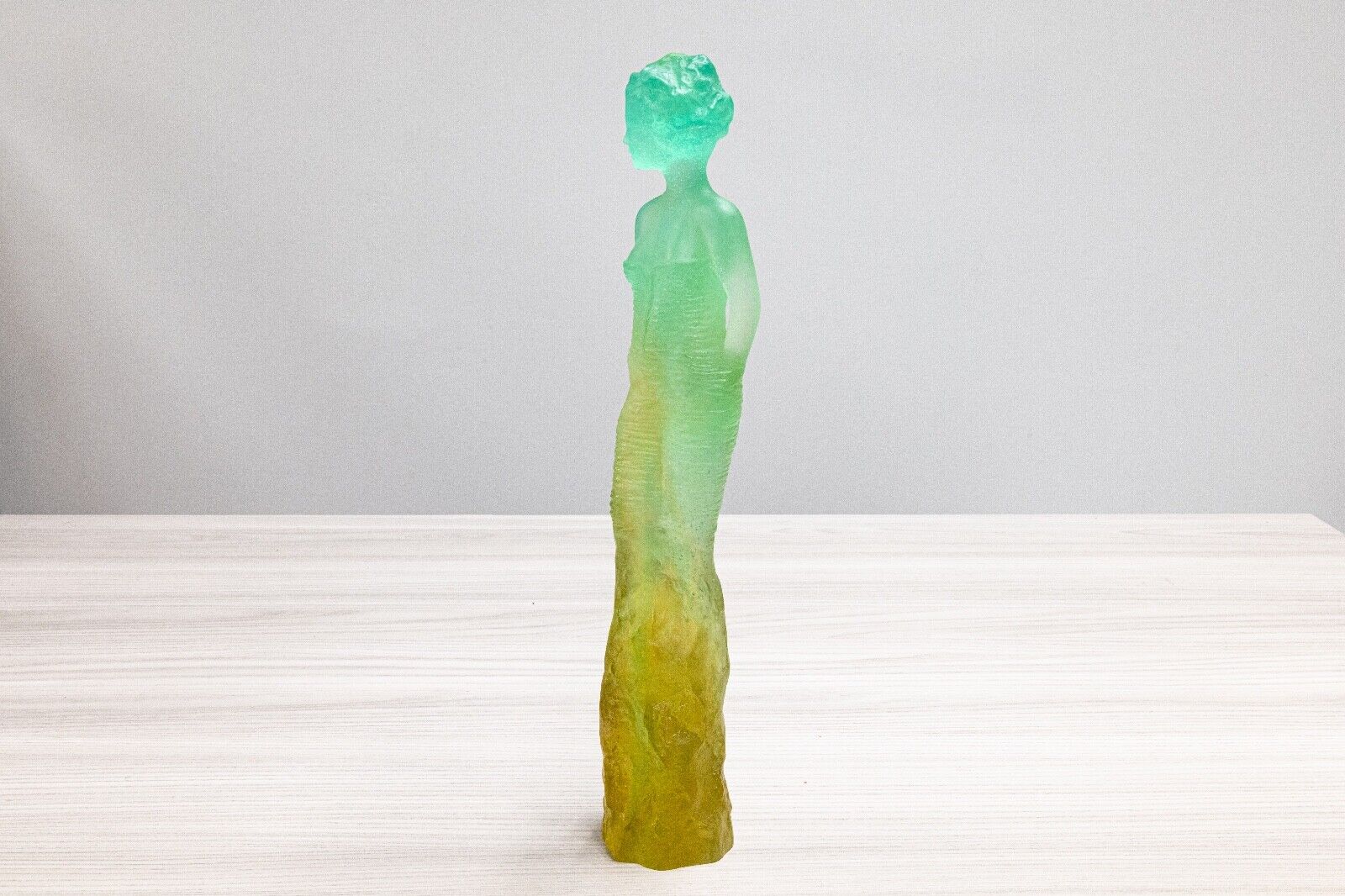 Jean Philippe Richard for Daum Eléonore Signed Contemporary Pâte de Verre Glass Art Sculpture - Elegant Home Decor & Luxury Collectible for Living Room, Office Display
