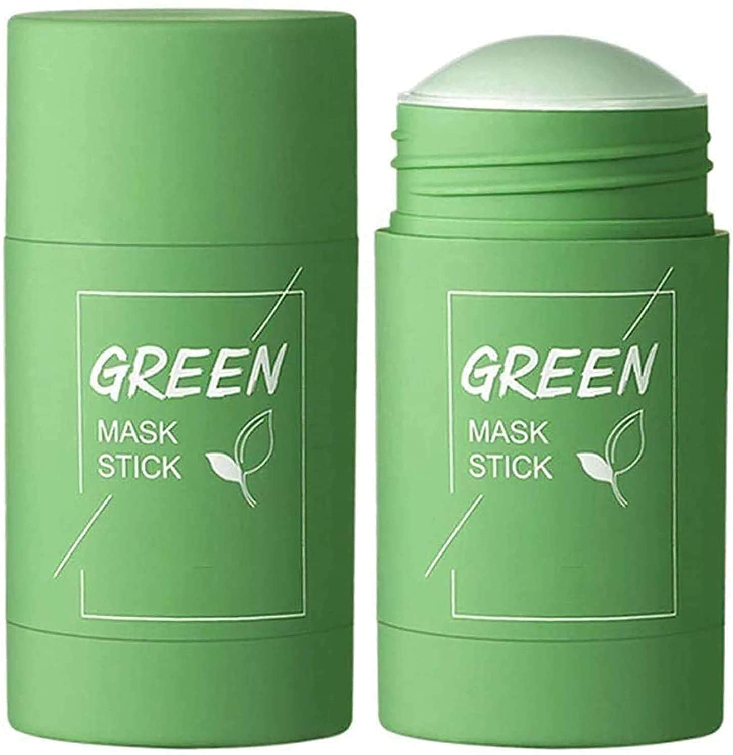 **Purifying Green Tea & Charcoal Clay Stick Mask for Oily Skin - Oil Control, Anti-Acne, Deep Cleansing & Blackhead Removal | Peel-Off Face Mask (130g) | Perfect for Daily Skincare & Pore Refining**