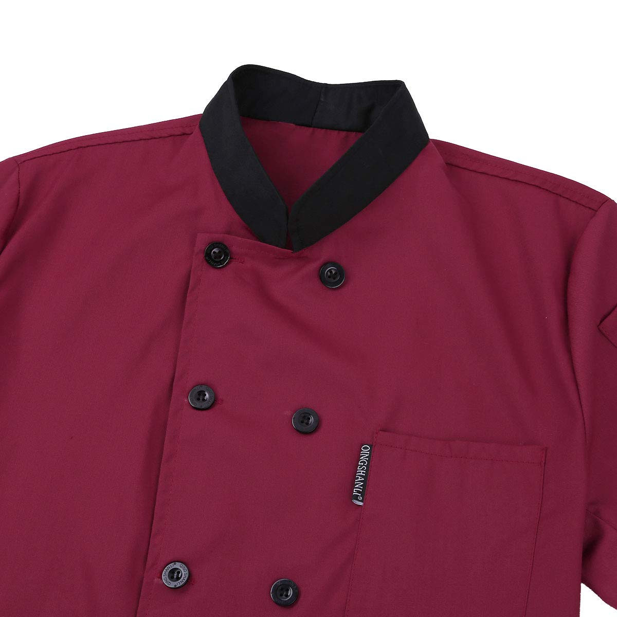 ACSUSS Unisex Short Sleeve Chef Jacket - Professional Cook Coat for Men & Women - Breathable Restaurant Uniform for Kitchen Staff, Cooking Classes & Culinary Work