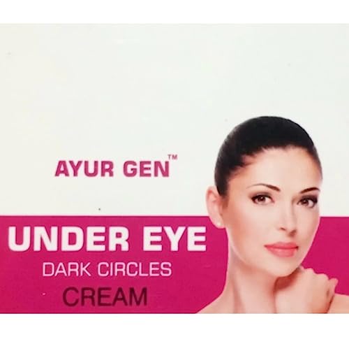 AYUR GEN Under Eye Cream - Moisturizing & Tightening Eye Treatment for Dark Circles, Puffiness & Wrinkles - 100g Anti-Aging Eye Cream for Makeup Prep & Daily Skincare Routine