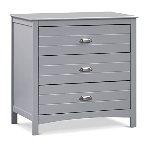 Carter's by DaVinci Nolan 3-Drawer Dresser - Medium Size Gray Nursery Dresser for Baby Clothes & Essentials | Perfect for Kids' Room Organization & Storage