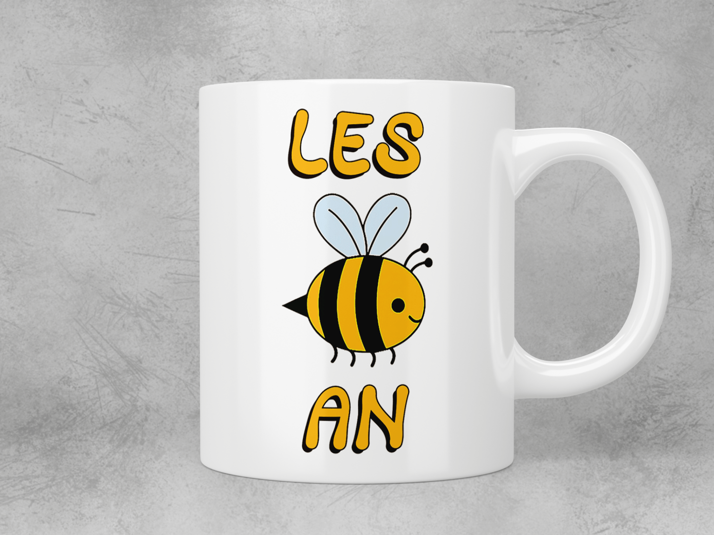 Les Bee An (Lesbian) Coffee Mug - Funny LGBTQ Pride Gift for Women, Couples & Friends - Perfect for Tea, Coffee & Hot Drinks at Home or Office