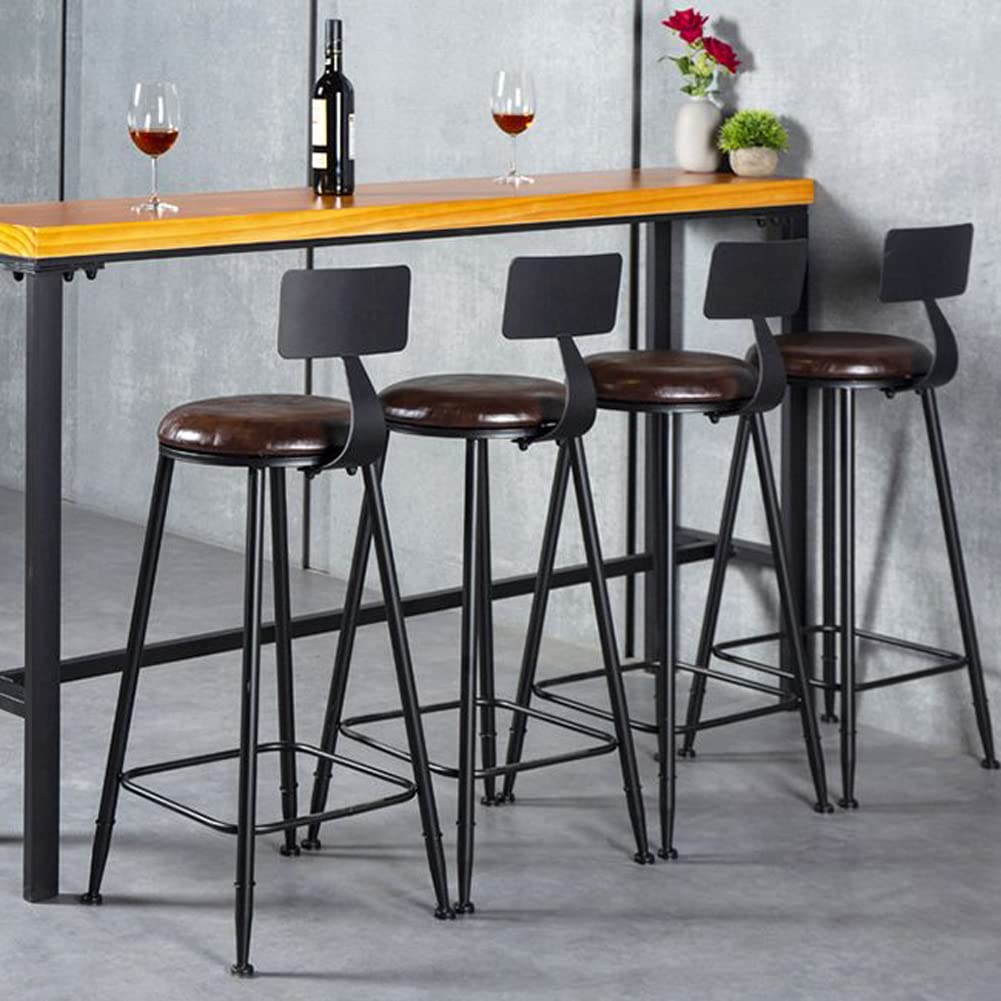 Scandinavian Nordic Style Iron Bar Stool Set of 8 - 30