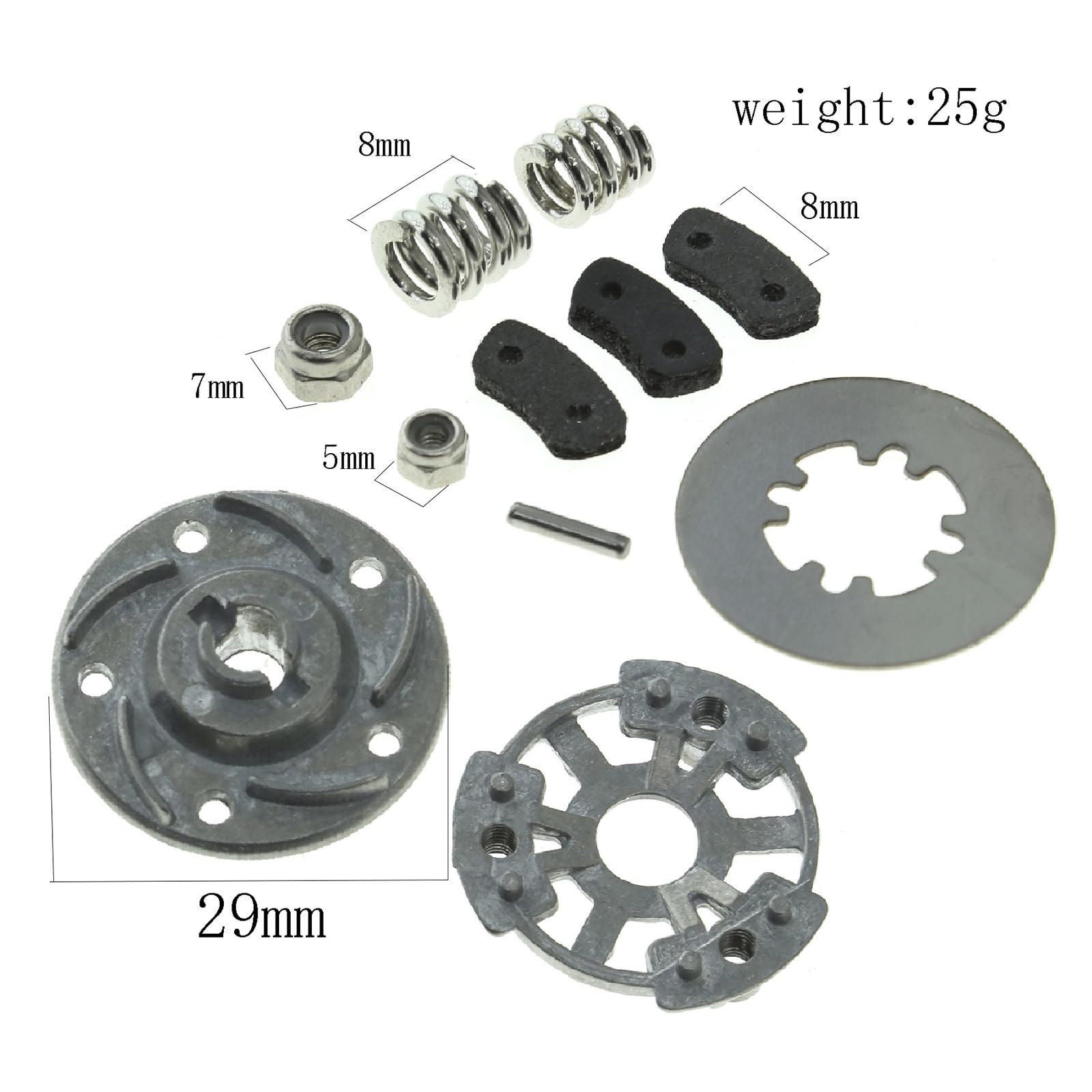 High-Performance Metal Rebuild Slipper Clutch Kit 5552X 5556 for TRAXXAS F-150/Slash/Bandit/Jato 1/10 RC Cars - Upgrade for Racing, Off-Road & Drifting Scenes