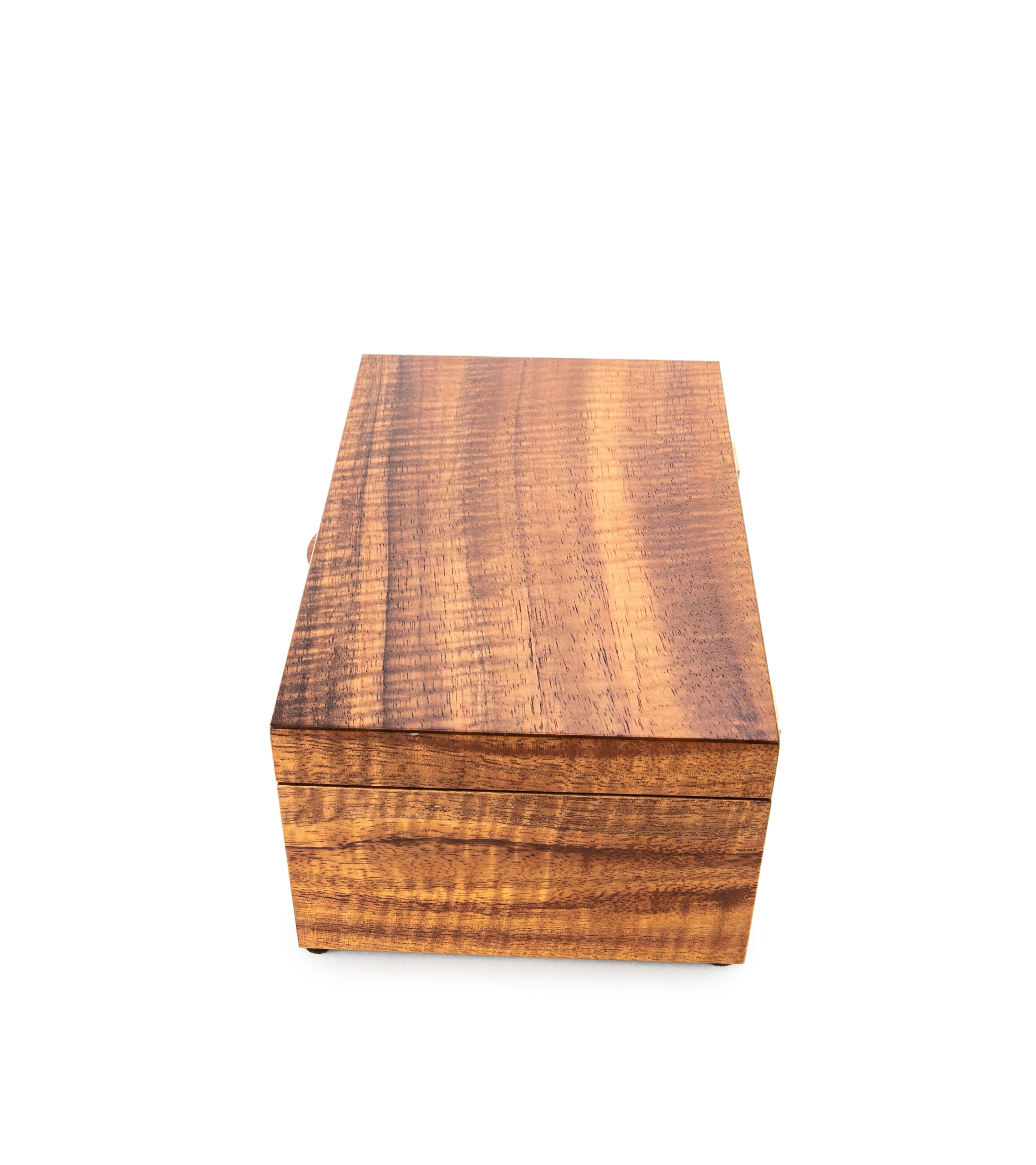 Premium MacArthur Koa Wood Jewelry Box with Removable Tray - Medium Size | Handcrafted Hawaiian Gift for Women | Perfect for Organizing Rings, Necklaces & Keepsakes