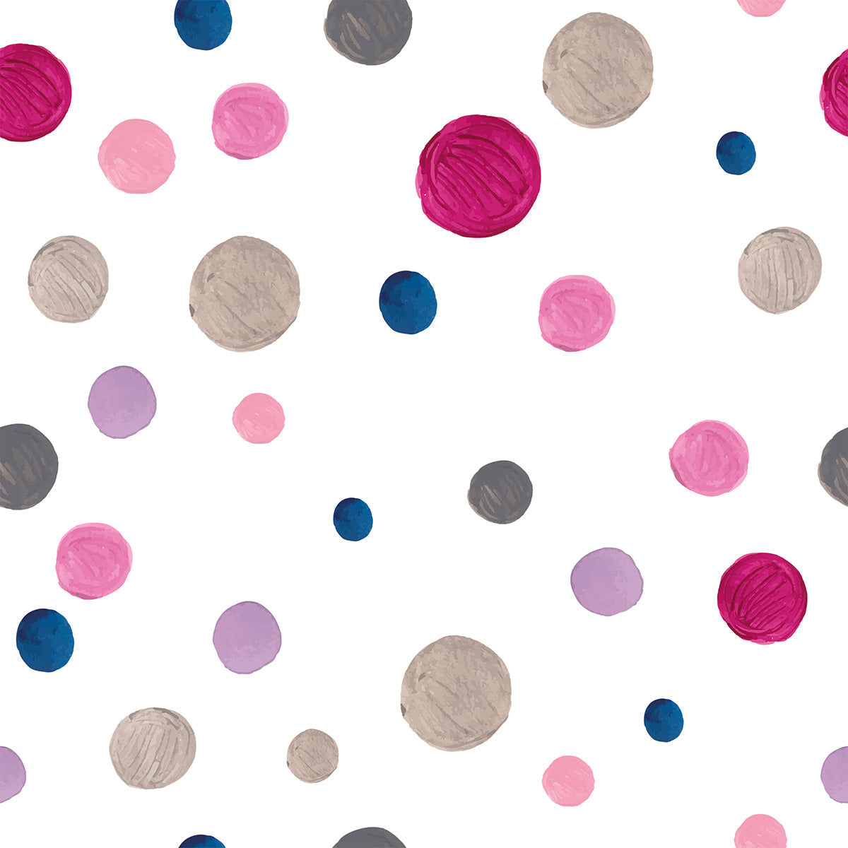 Kids Wallpaper Sample - Pink & Similar Tones 001 | Nursery, Bedroom, Playroom Decor