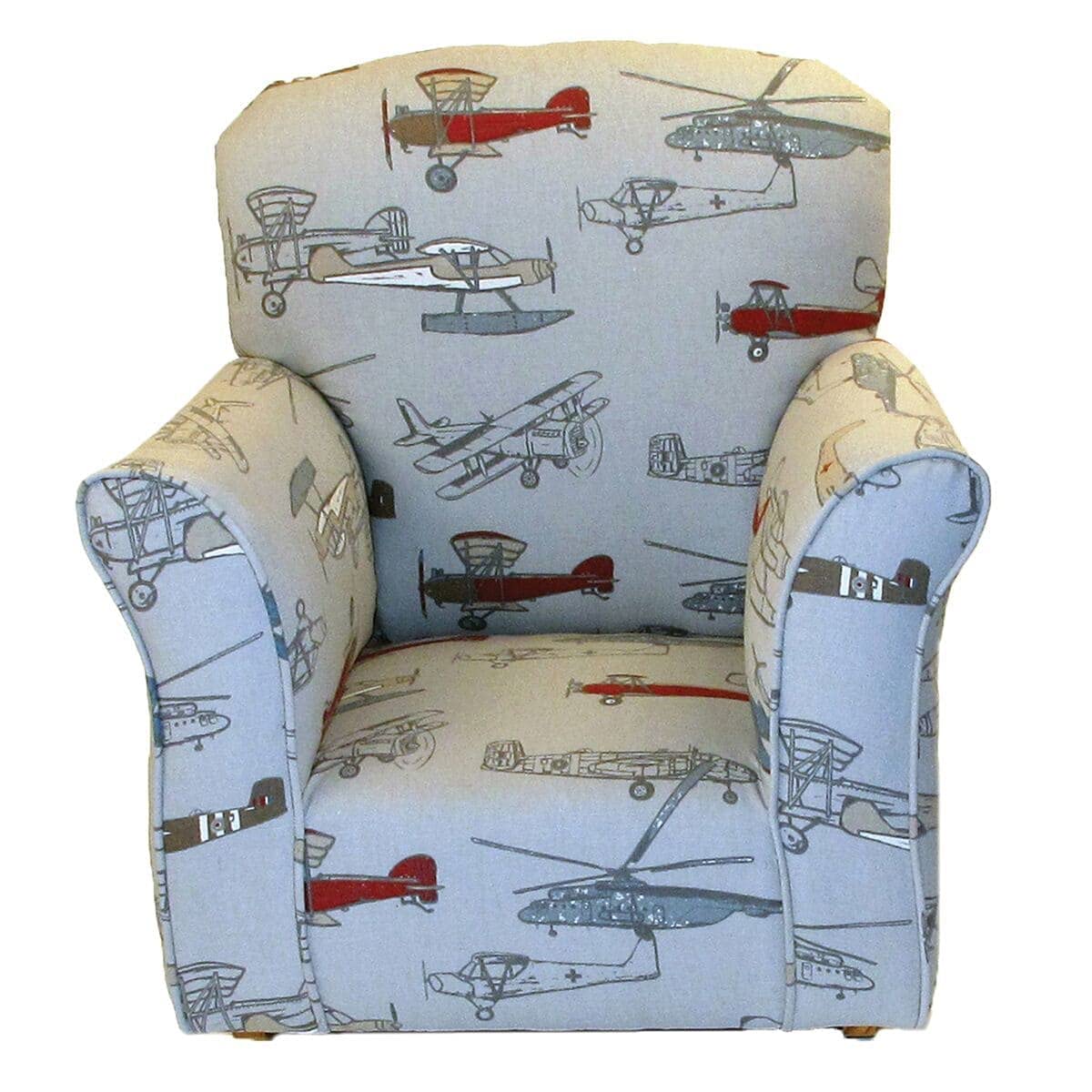 Brighton Home Furniture Toddler Rocker Chair - Soft Cotton Grey Rocking Chair for Kids - Perfect for Nursery, Playroom & Relaxation