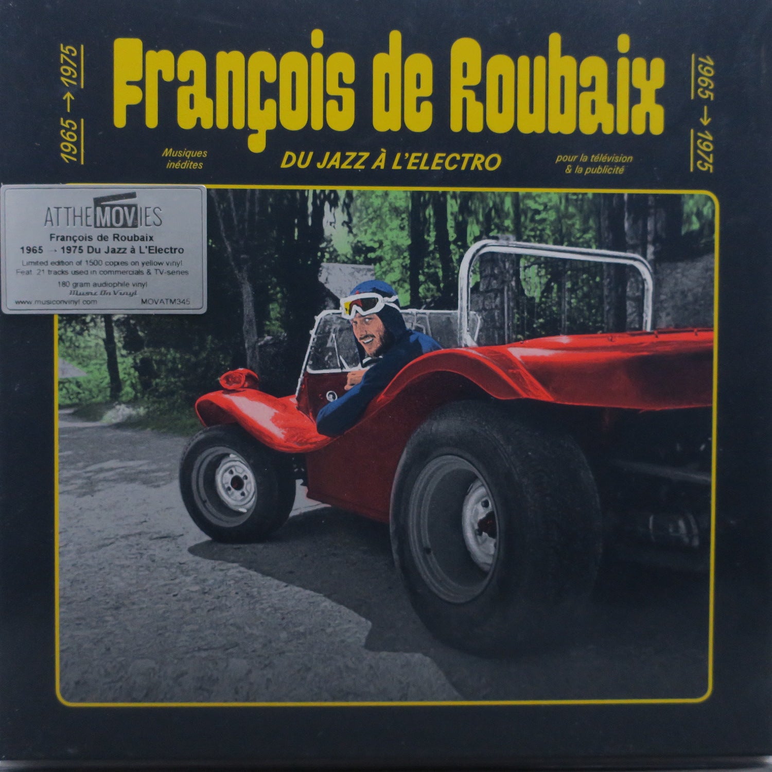 FRANCOIS DE ROUBAIX 'From Jazz To Electro 1965-1975' 180g Yellow Vinyl LP Record - Limited Edition Collector's Item for Music Lovers & Audiophiles - Perfect for Jazz, Electronic Music Enthusiasts & Vintage Vinyl Collectors