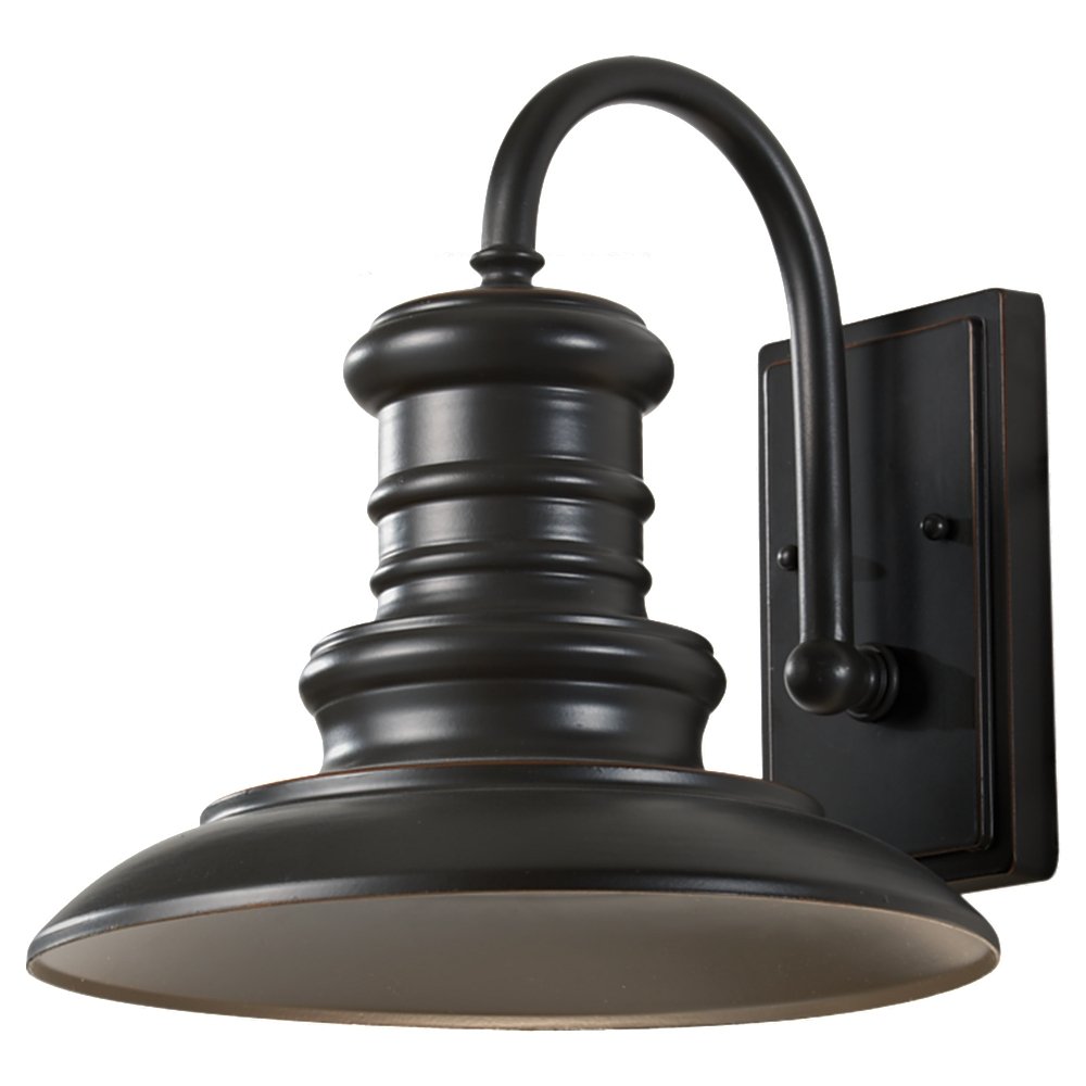 Feiss OL8601RSZ-F Redding Station Outdoor Wall Lantern - 1-Light Bronze Fixture (12