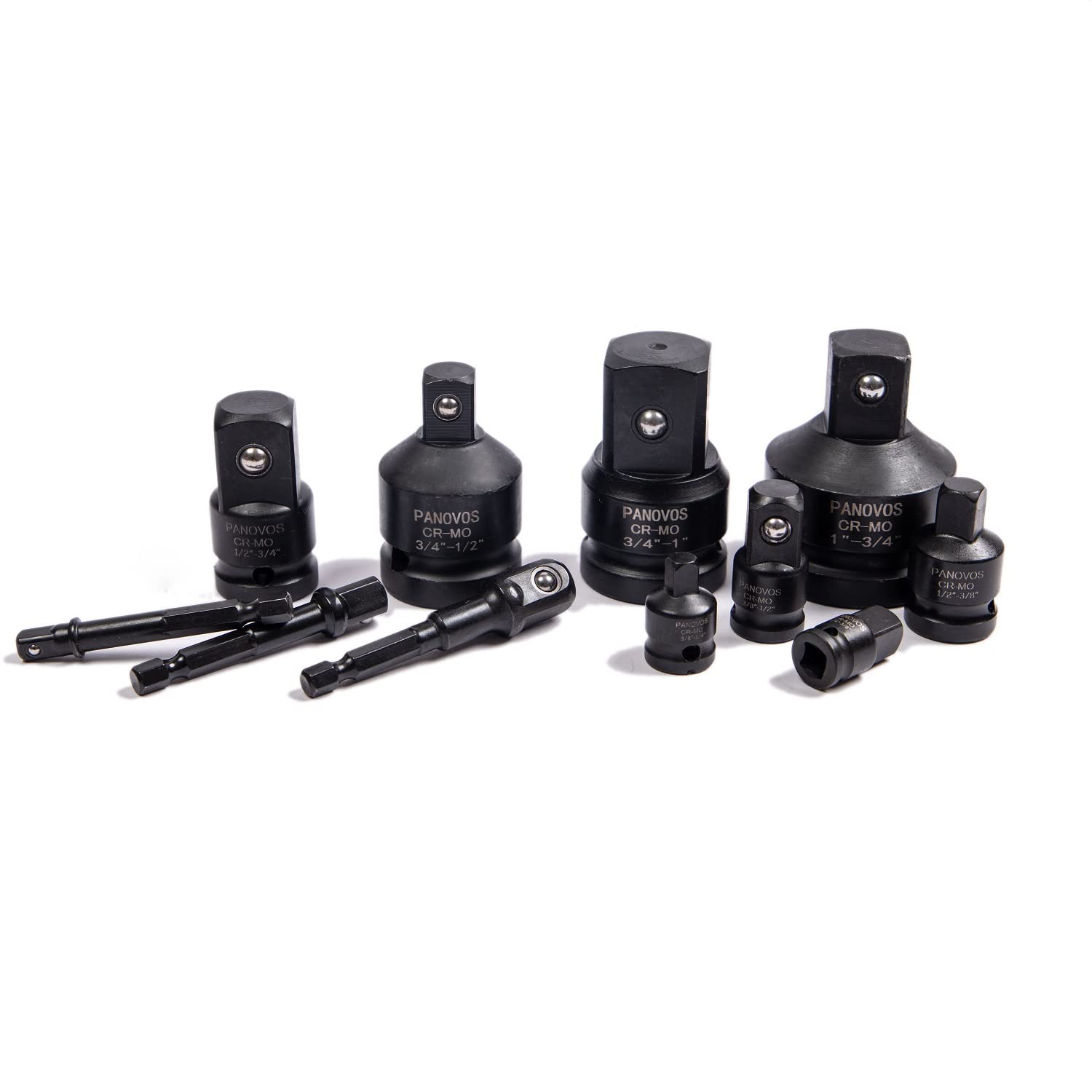 11-Piece Impact Socket Adapter and Reducer Set - 1/4