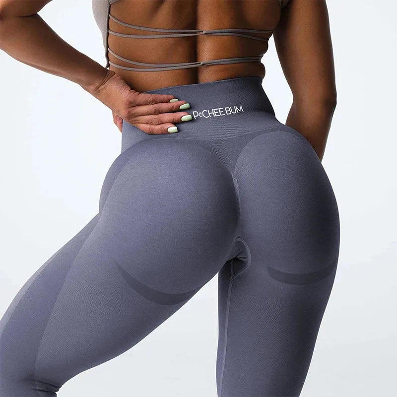Pchee Bum Contour Seamless Leggings for Women - Booty Lifting Scrunch Yoga Pants with Stretchy Soft Fabric for Workouts, Gym & Sports | Perfect for Yoga, Running & Everyday Wear