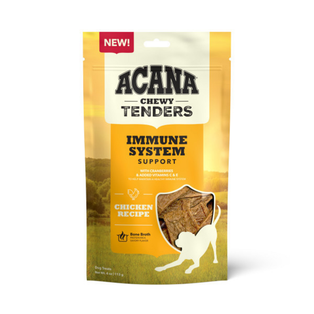 ACANA Chewy Tenders Chicken Dog Treats - Natural Grain-Free Training Snacks for Small & Large Dogs - Perfect for Rewards, Training & Outdoor Adventures
