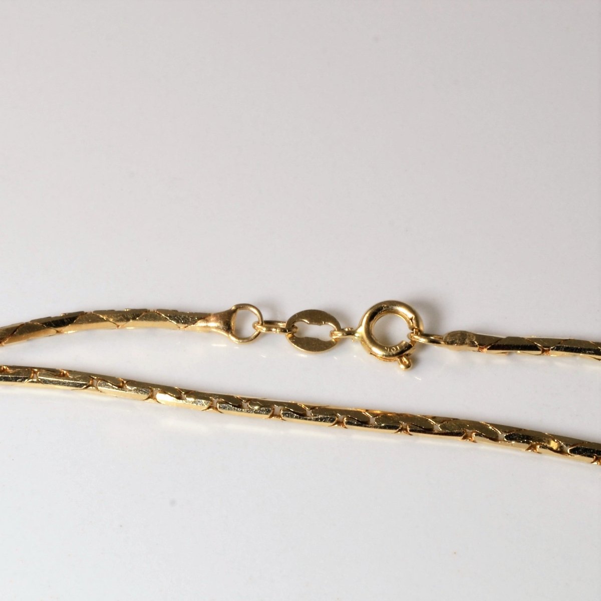 10K Yellow Gold C-Link Chain Necklace - 22 Inch Solid Gold Jewelry for Women & Men - Perfect for Everyday Wear, Gifts & Special Occasions