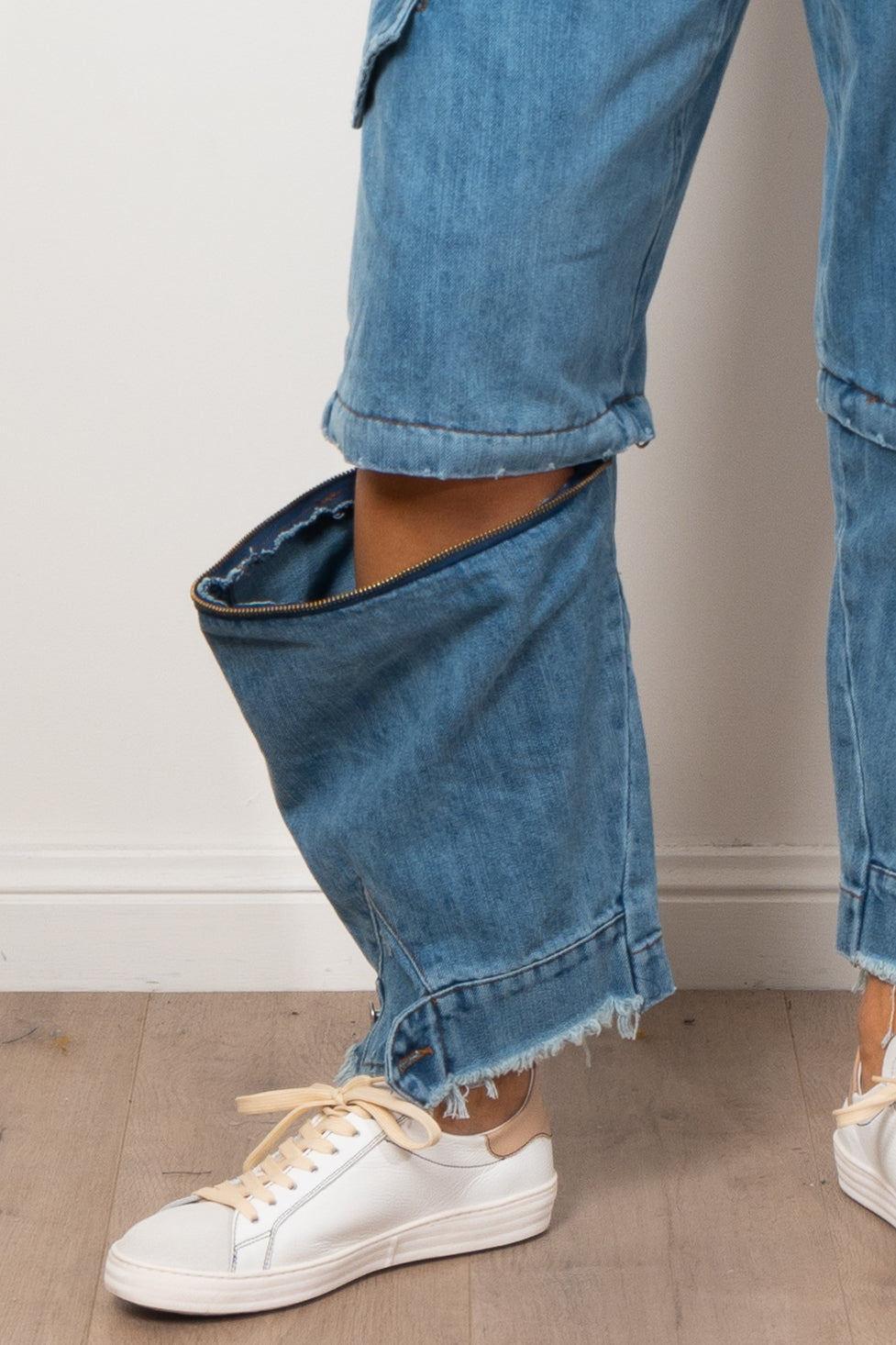 M.A. Dainty Trucker Jean - Women's High Waisted Distressed Denim Jeans for Casual Wear & Street Style Outfits