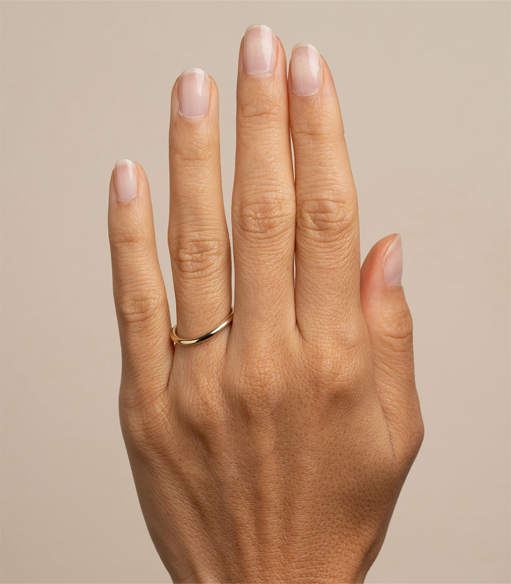 Mini Melt Gold Wedding Band - Boho Engagement Ring for Women - Perfect for Boho Chic, Vintage & Alternative Wedding Styles