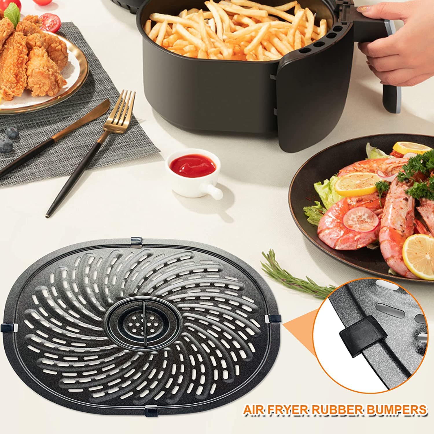 Power XL Vortex 7 QT Air Fryer Replacement Grill Pan - 10.1
