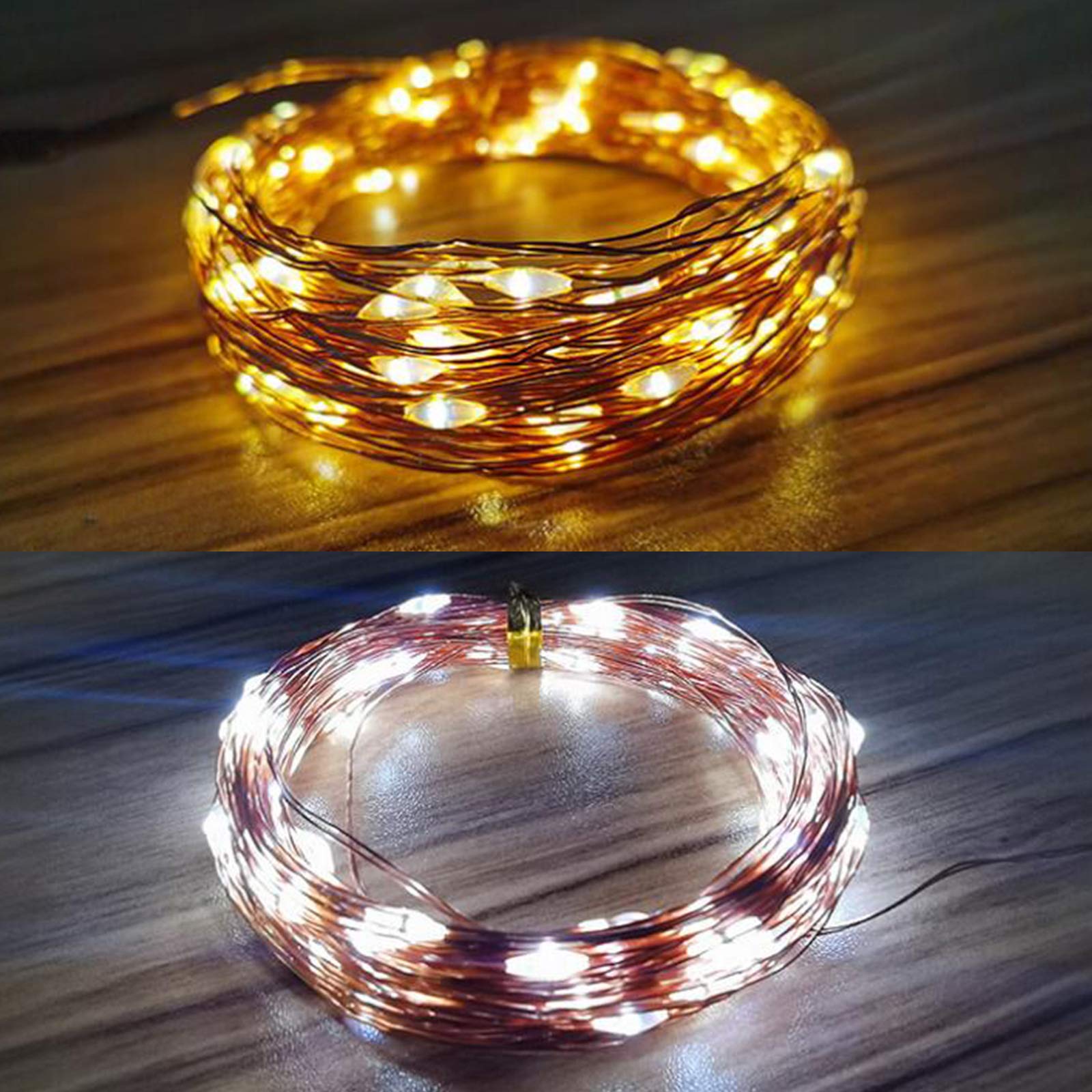 30 LED 9ft USB Fairy String Lights - Silver Wire Christmas Wedding Party Decorations for Indoor Outdoor Home Garden Bedroom Patio Decor