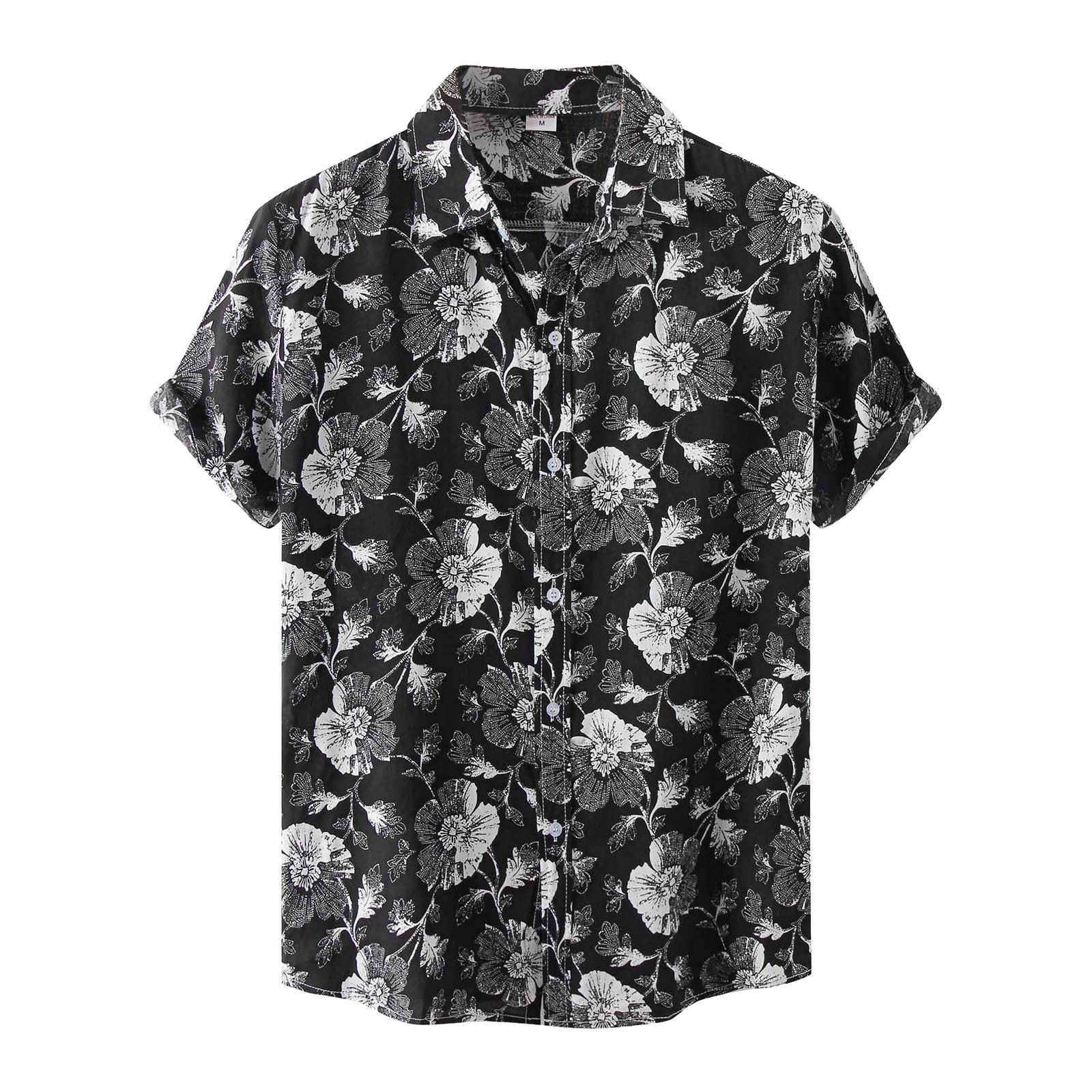 Funny Graphic T-Shirts for Men | Summer Casual Short Sleeve Printed Shirts with Turndown Collar | Perfect for Beach, Parties & Everyday Wear