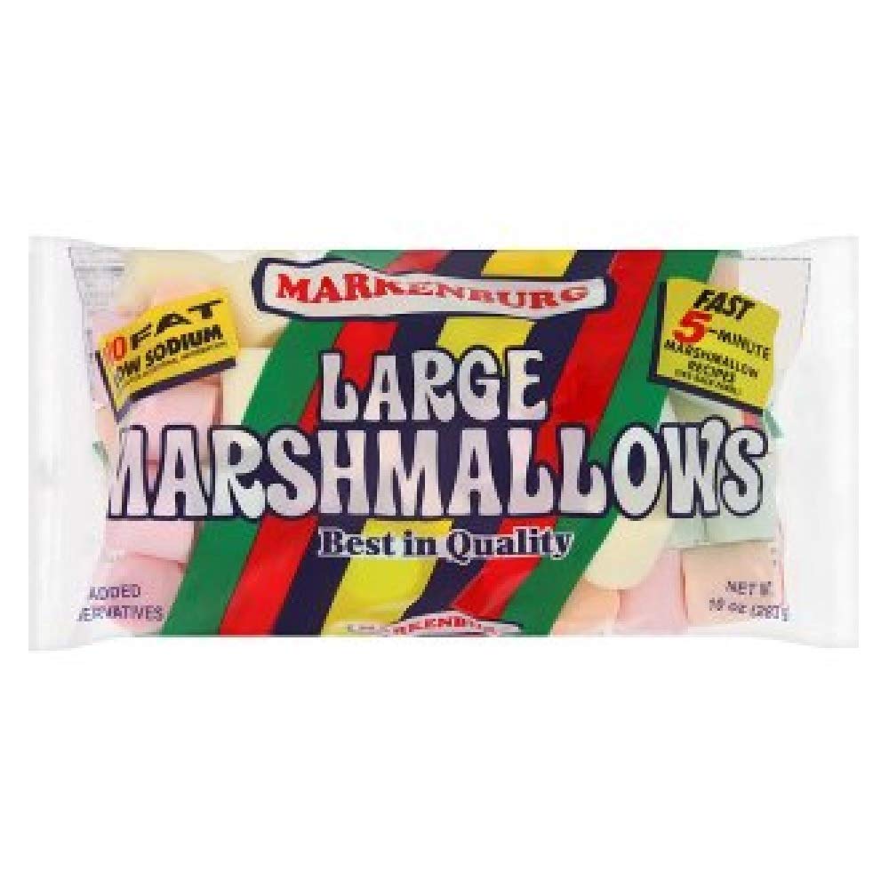 Marksenburg Large Marshmallows 283g (Assorted Colors, 3 Pack) - Perfect for Campfire S'mores, Hot Cocoa & Baking Treats