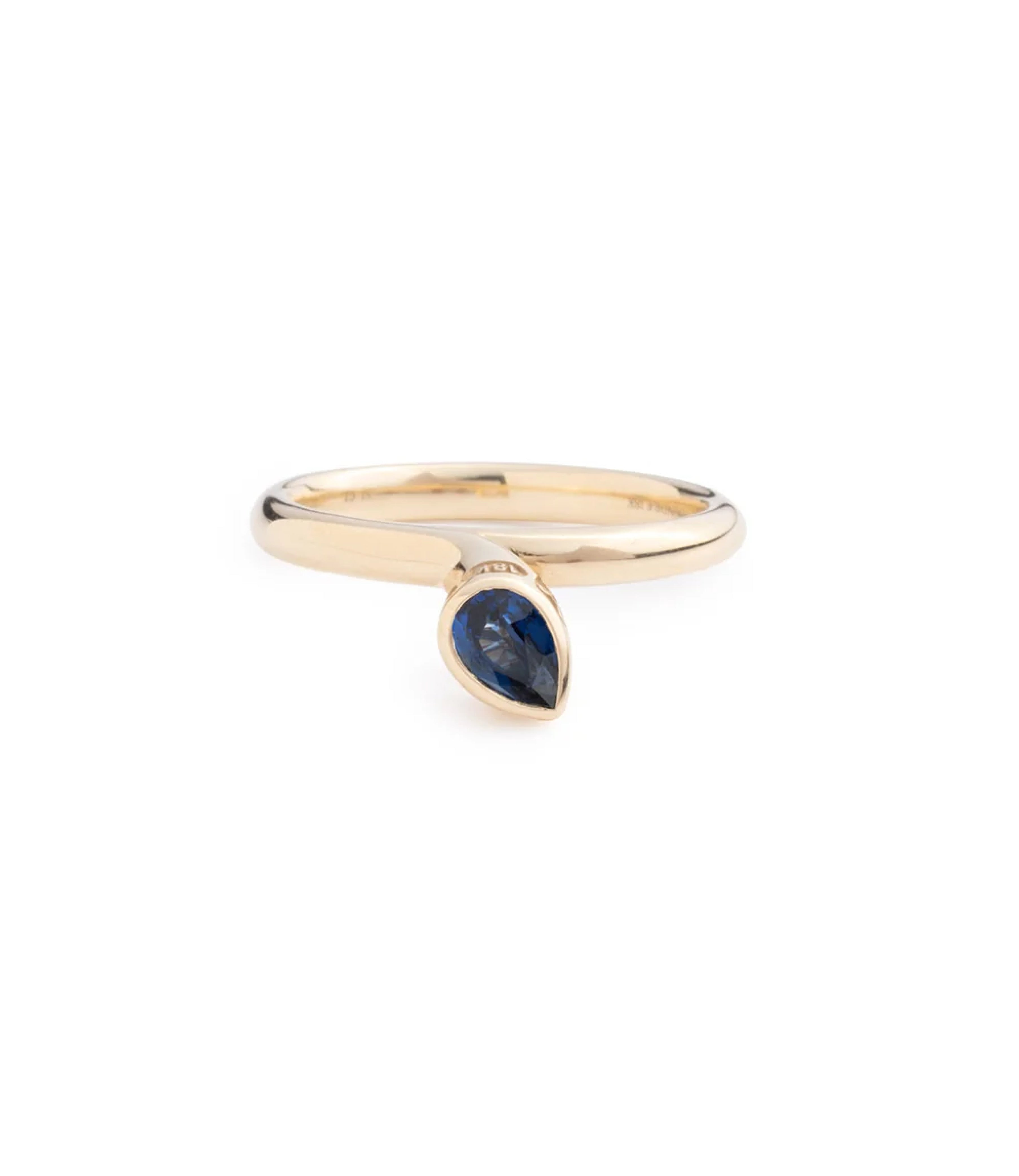 0.45ct Blue Sapphire Bookend Ring - Forever & Always a Pair - Elegant Jewelry for Weddings, Anniversaries & Romantic Gifts