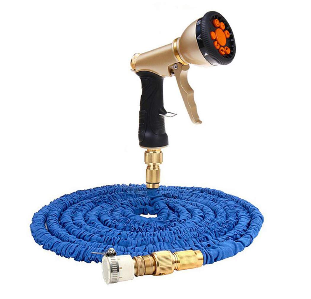 DPPAN 200FT Expandable Garden Hose with 9 Spray Nozzle - Flexible Latex Core Water Hose (1/2