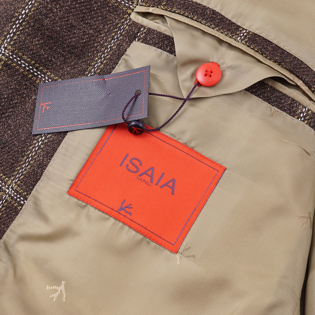 Isaia Men's Woven Wool Silk Linen Sport Coat - Premium Italian Tailored Blazer for Business, Weddings & Formal Occasions