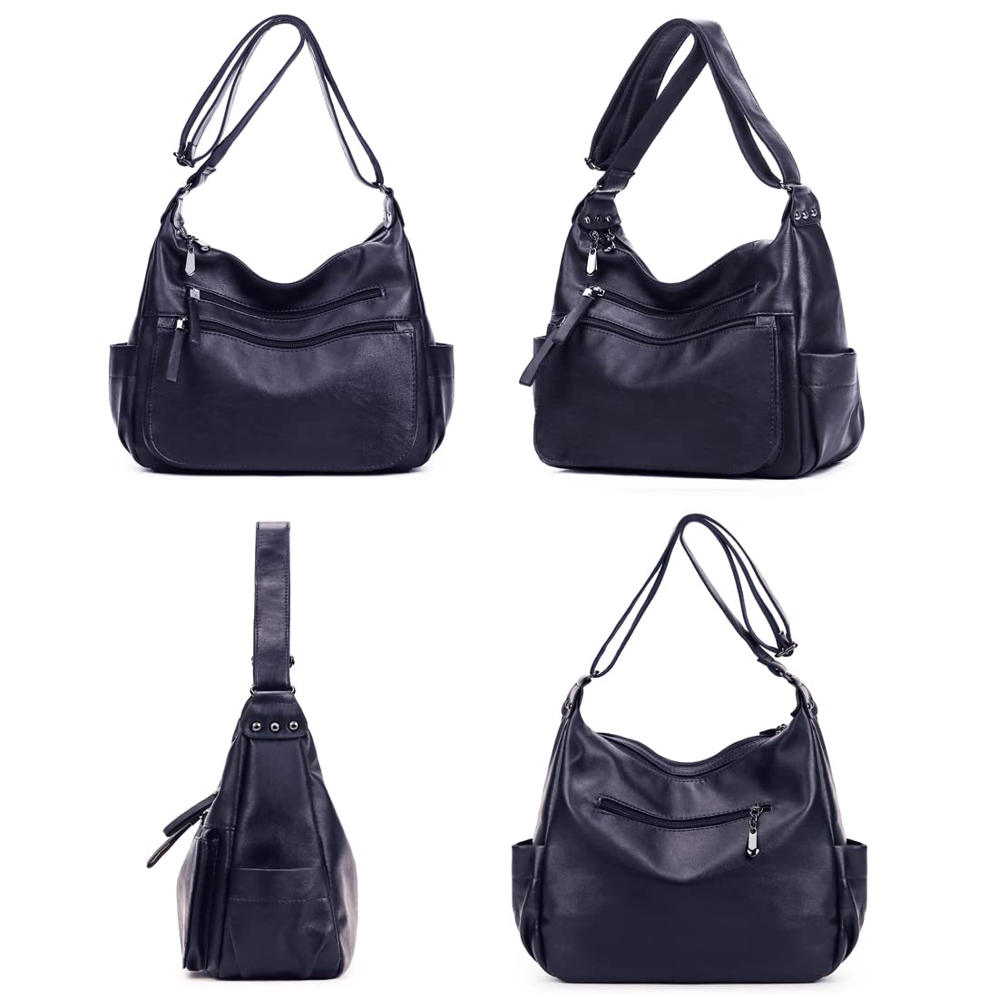 Artwell Women's Fashion Crossbody Shoulder Bag - Soft PU Leather Handbags with Multiple Pockets, Hobo Tote Purse for Daily Use, Work, Travel & Shopping