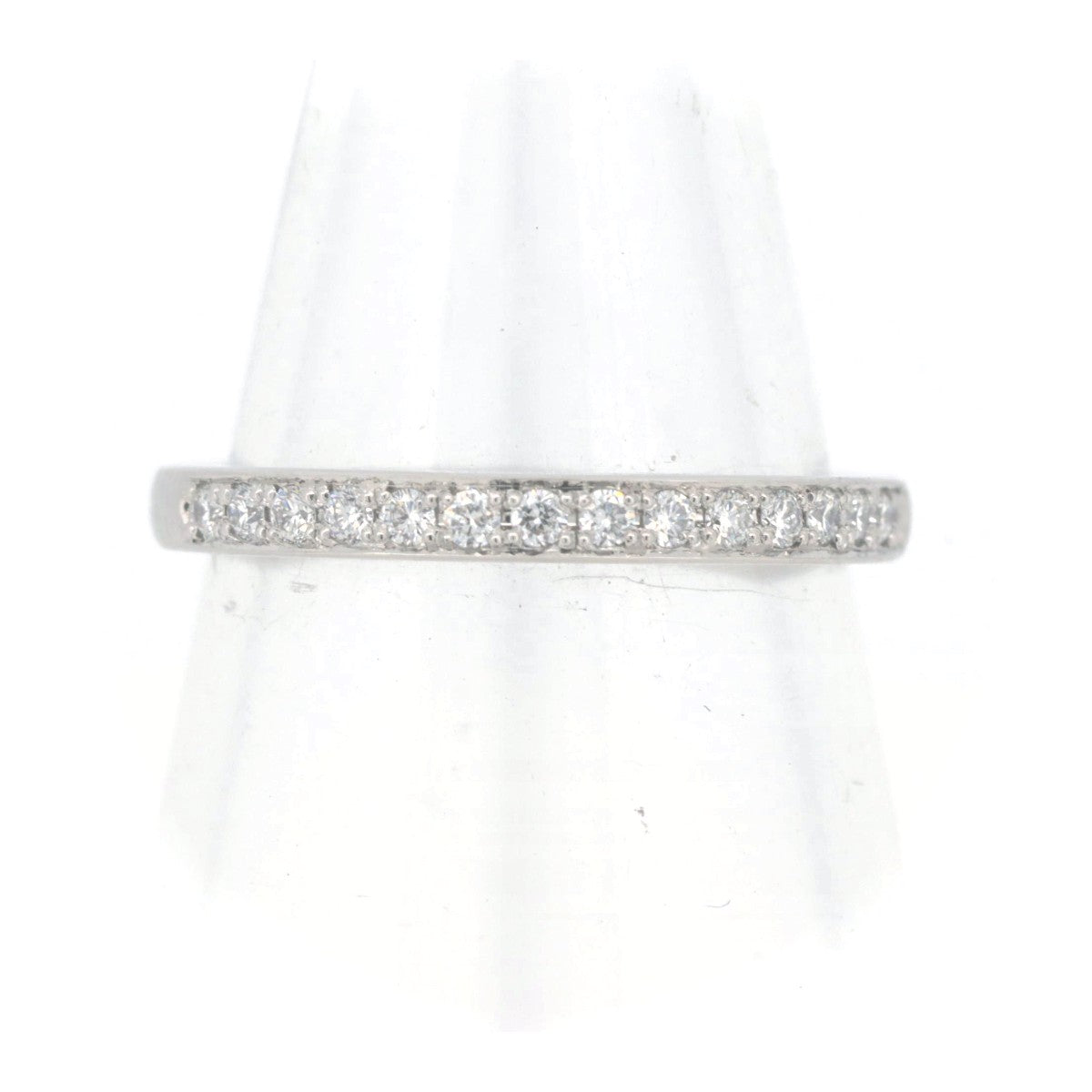 4℃ Half Eternity PT950 Platinum Diamond Ring for Women - Elegant Wedding Band, Anniversary Gift & Engagement Jewelry for Special Occasions