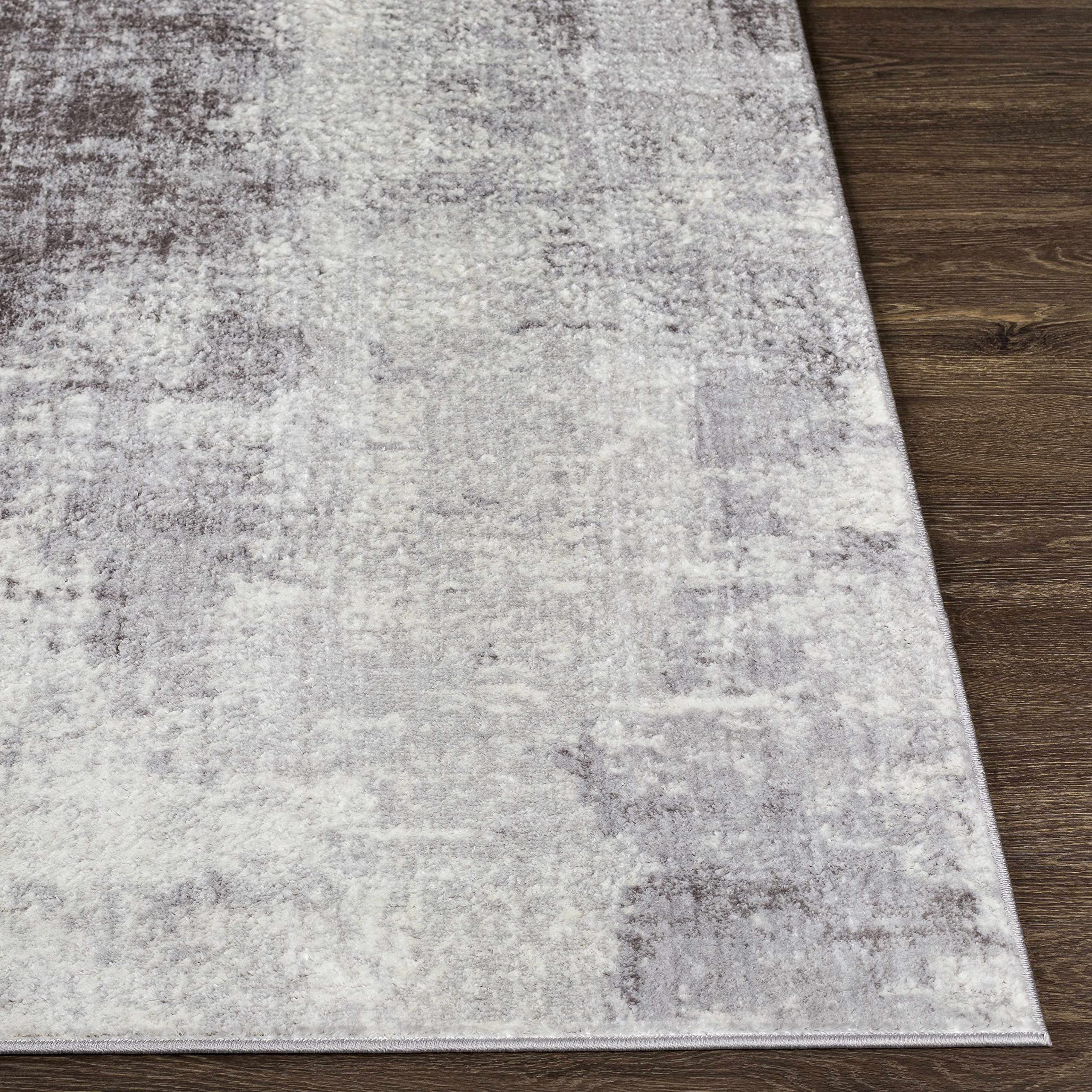 Hauteloom Paulba Modern Blue and Gray Area Rug 7'10