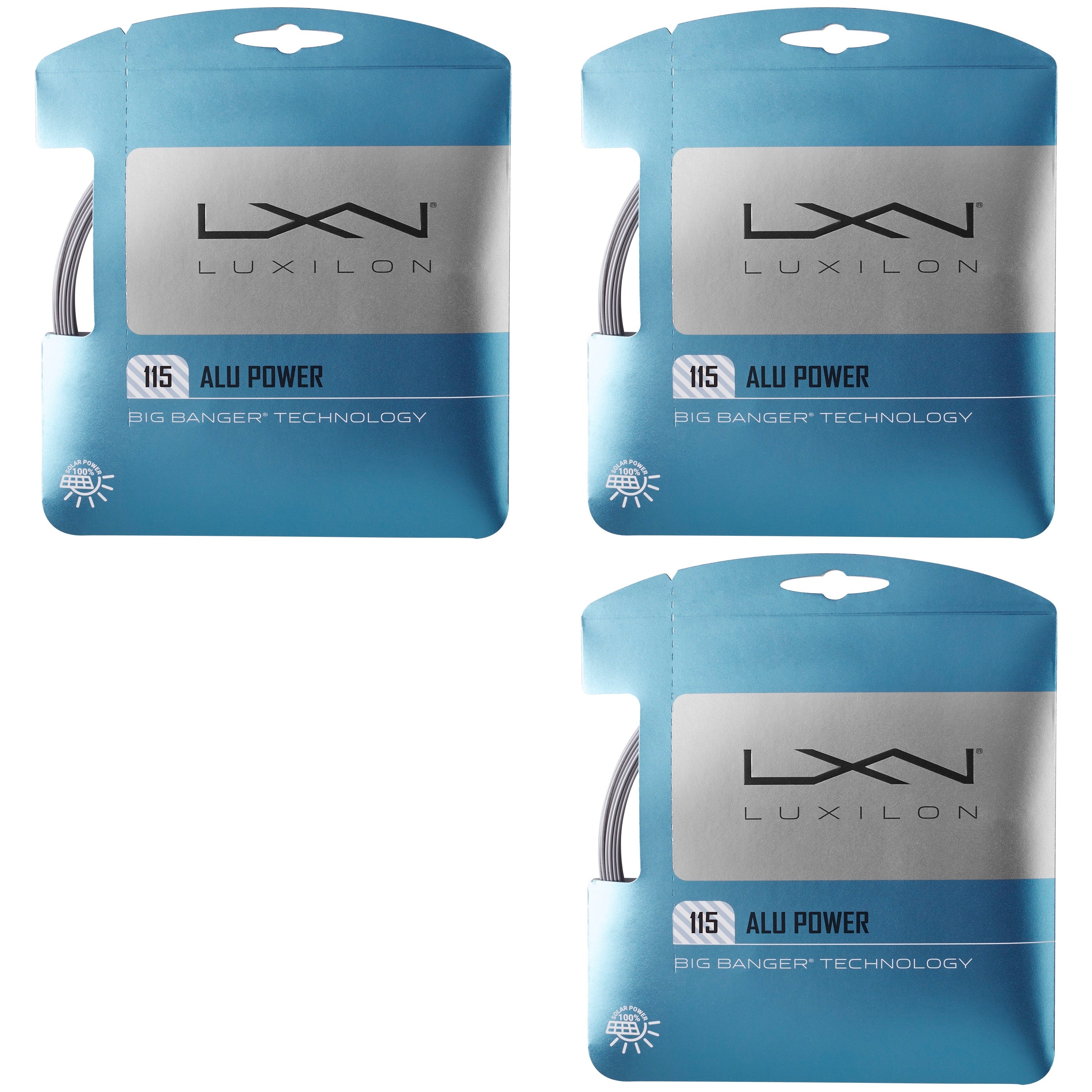 Luxilon ALU Power Silver Tennis String - Premium Polyester String for Power & Control | Ideal for Competitive Players & Advanced Tennis Enthusiasts