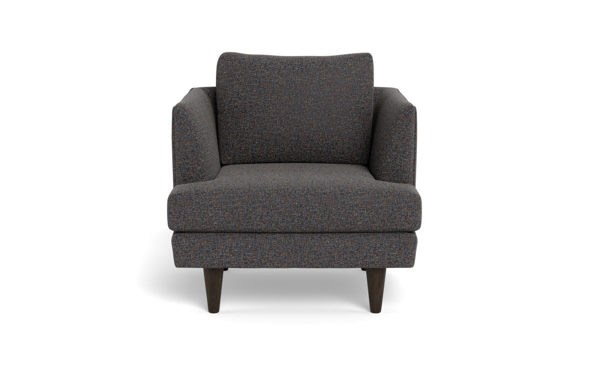 Rainey 35 Armchair - Modern Accent Chair for Living Room, Bedroom & Office - Comfortable Upholstered Lounge Chair with Wooden Legs - Perfect for Reading, Relaxing & Home Decor