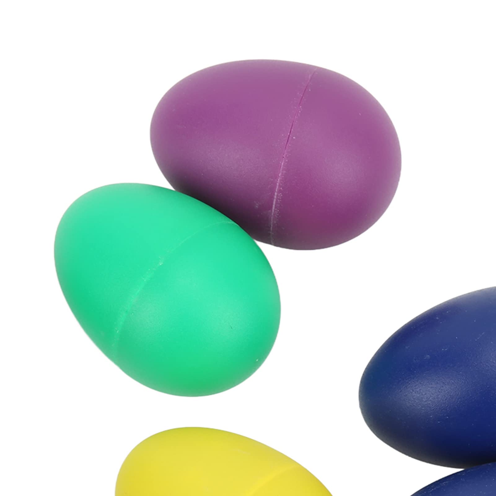 10 Pcs Colorful Plastic Egg Shakers - Percussion Musical Instrument Set for Kids, Easter Egg Maracas for DIY Painting & Learning - Perfect for Classroom, Music Therapy & Early Childhood Education