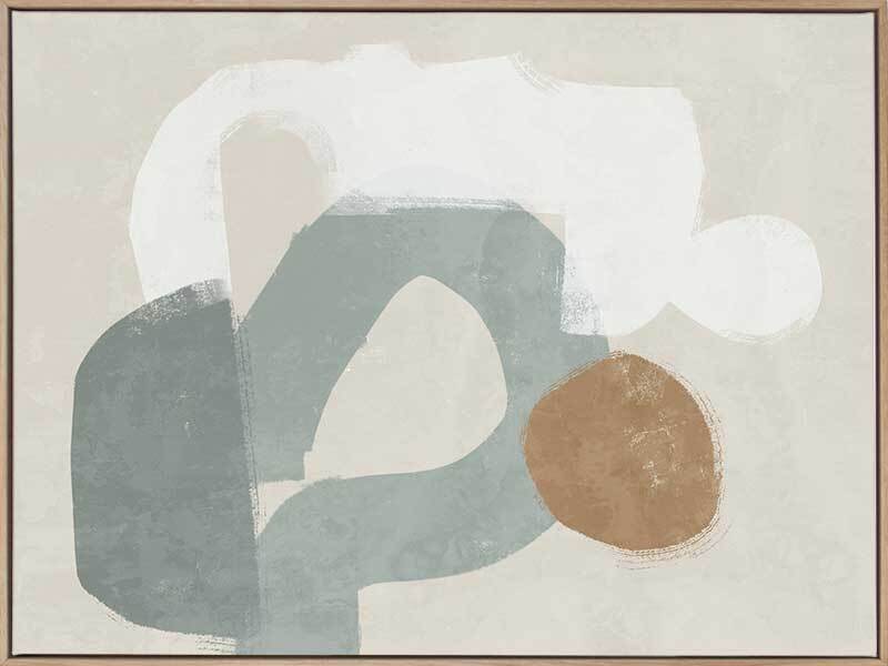 At Ease Light Teal Canvas Art Print - Modern Wall Decor for Living Room, Bedroom & Office - Perfect for Home & Office Decor