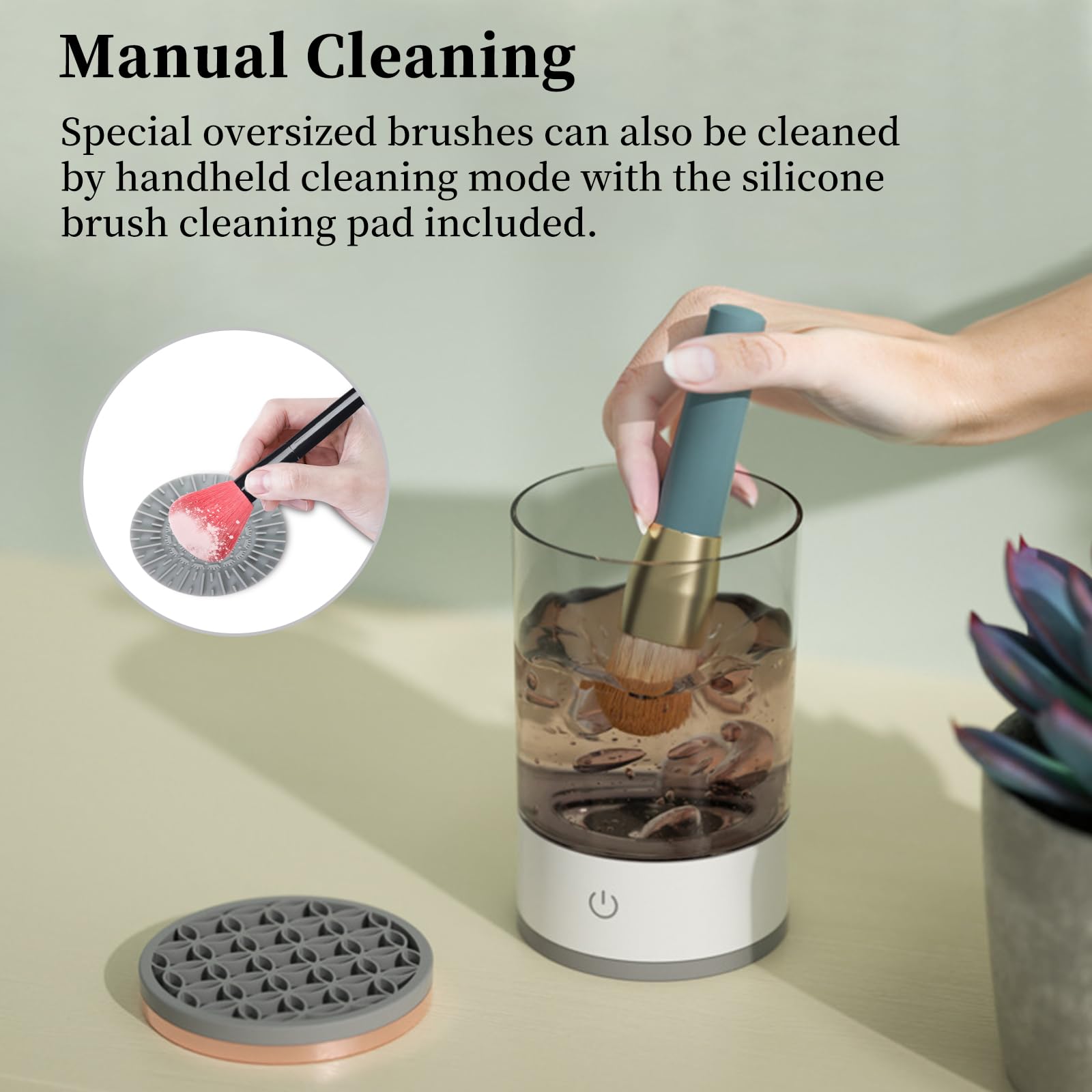 Electric Makeup Brush Cleaner Machine - Automatic Cosmetic Brush Washer & Dryer with Dust-Proof Organizer | Perfect Gift for Women, Mom, Wife | Ideal for Home Salon, Professional Makeup Artists & Travel Beauty Kits