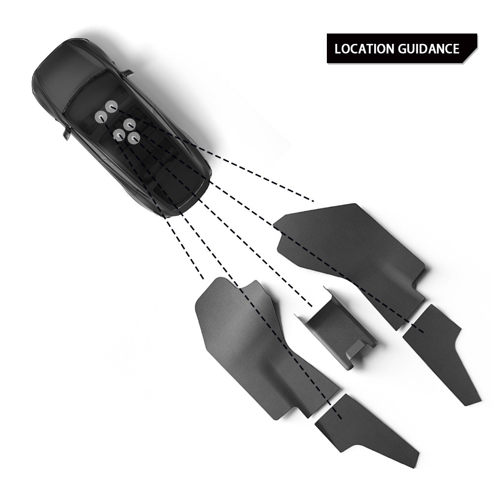 Premium TPE Interior Protectors for Tesla Model Y Juniper (2025+) - 5-Piece Custom Side & Rear Console Covers for Ultimate Protection & Style | Perfect for Road Trips & Daily Commutes