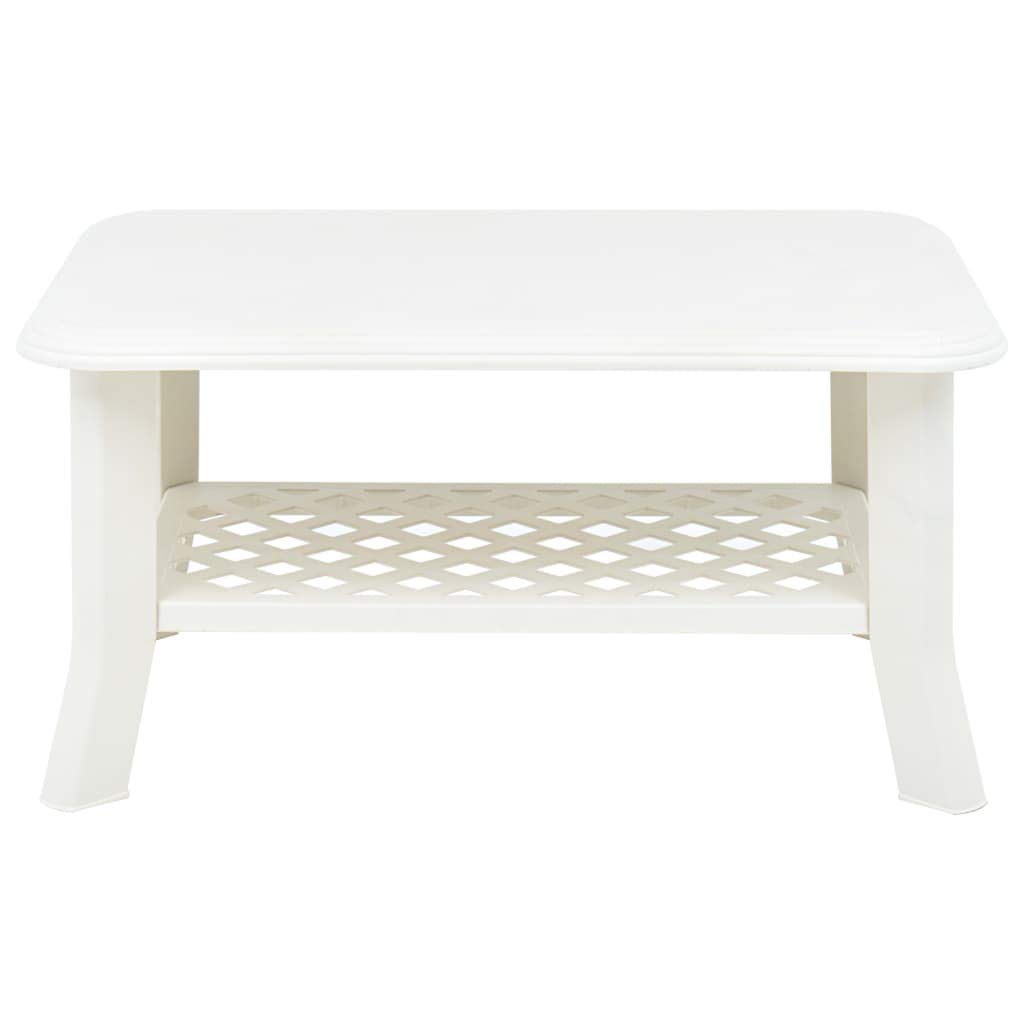 Modern White Plastic Coffee Table 35.4