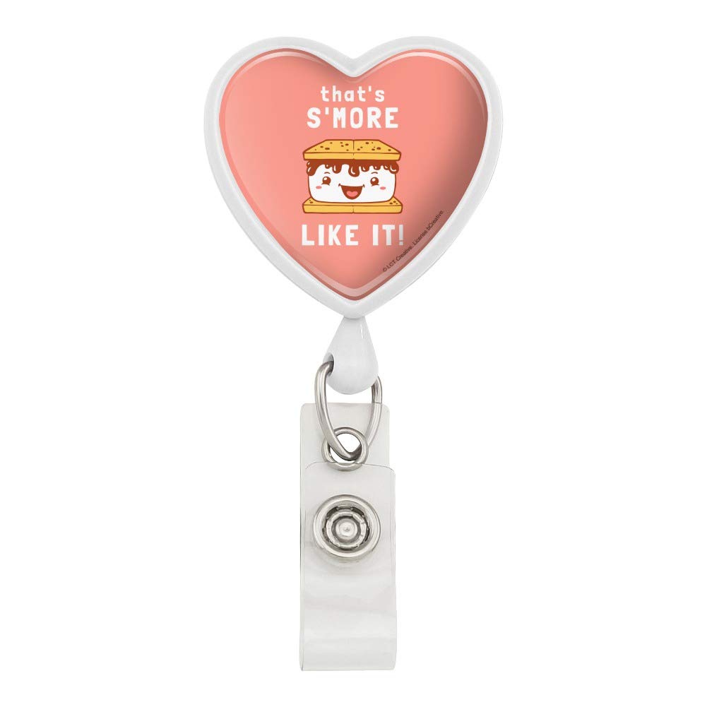 Funny S'More Lanyard Retractable ID Holder for Work & Events
