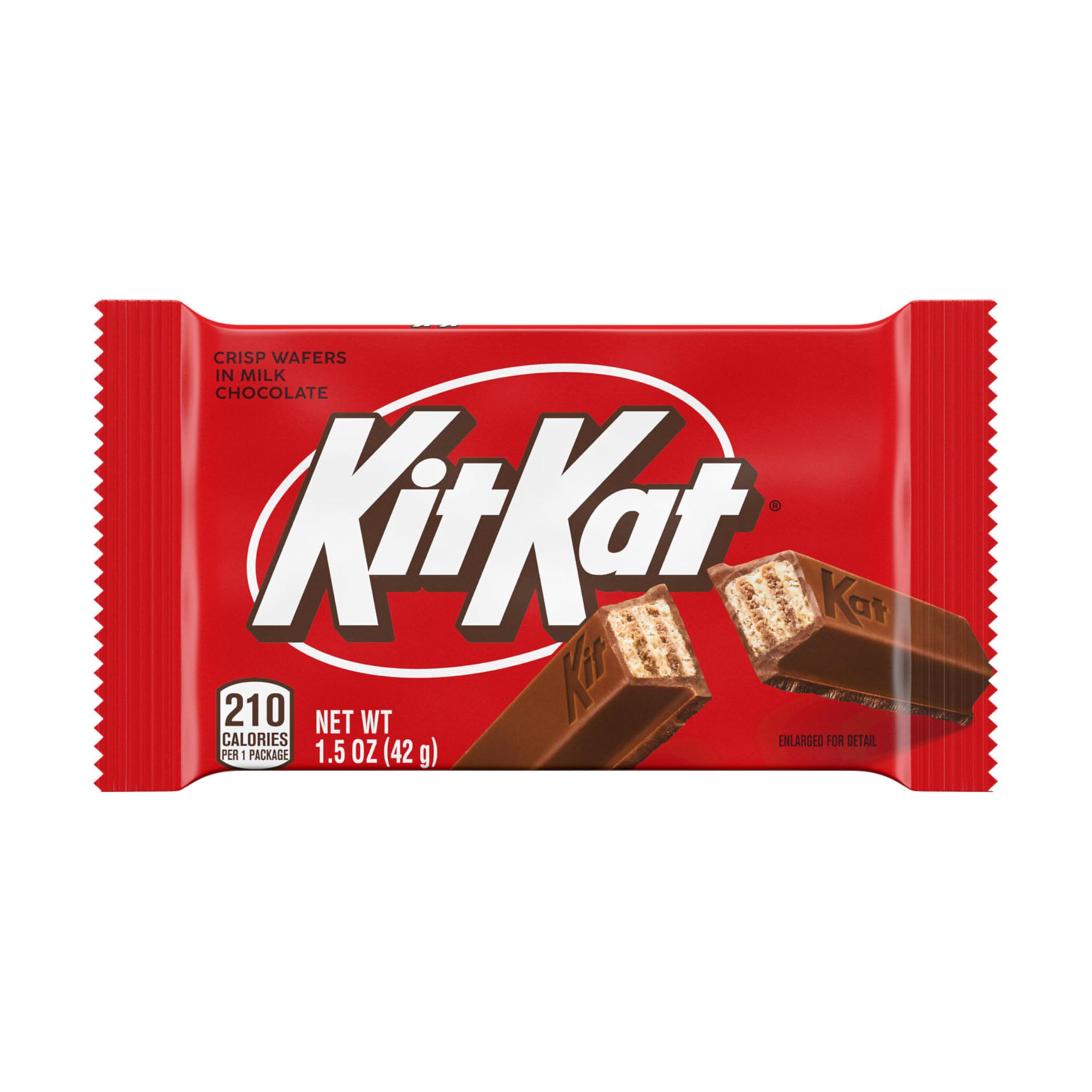 KIT KAT Milk Chocolate Wafer Candy Bar 1.5 oz - Crunchy Wafer Layers in Smooth Milk Chocolate - Perfect for Snacking, Lunchboxes & Office Treats