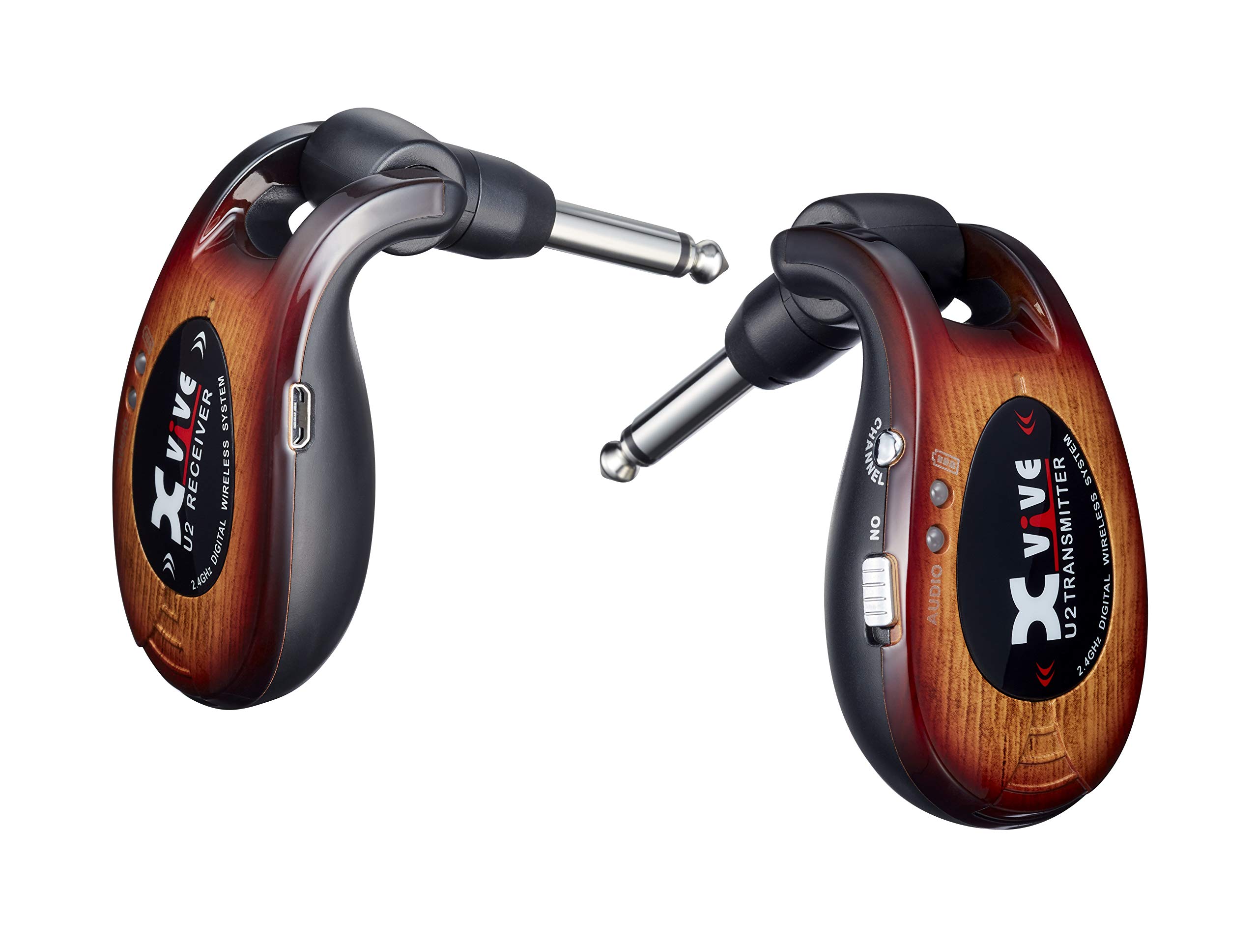 Xvive U2 Wireless Guitar System - Sunburst Finish | Reliable Wireless Audio Transmission for Guitarists | Perfect for Live Performances & Studio Recording