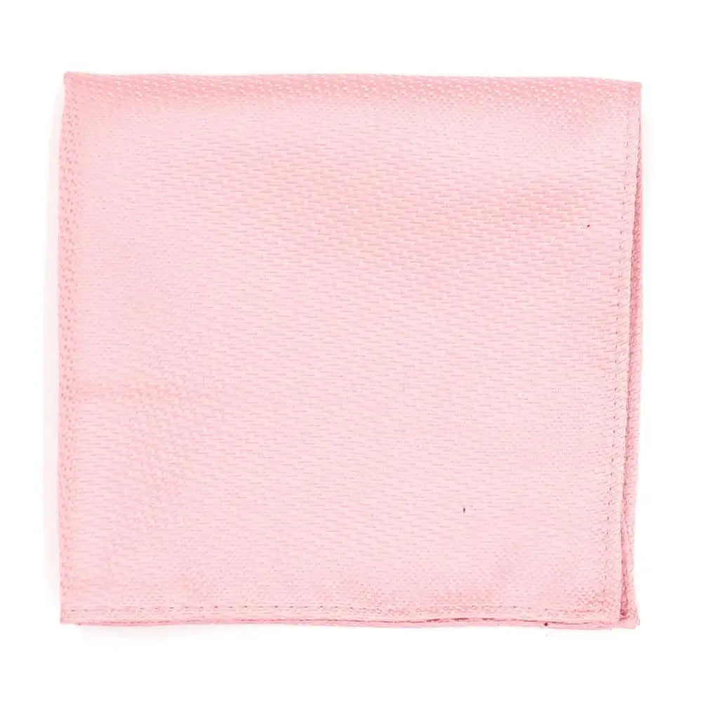 LA Smith Rose Textured Plain Hank - Elegant Handkerchief for Weddings, Prom & Formal Events - Cotton Linen Blend Pocket Square for Men & Women