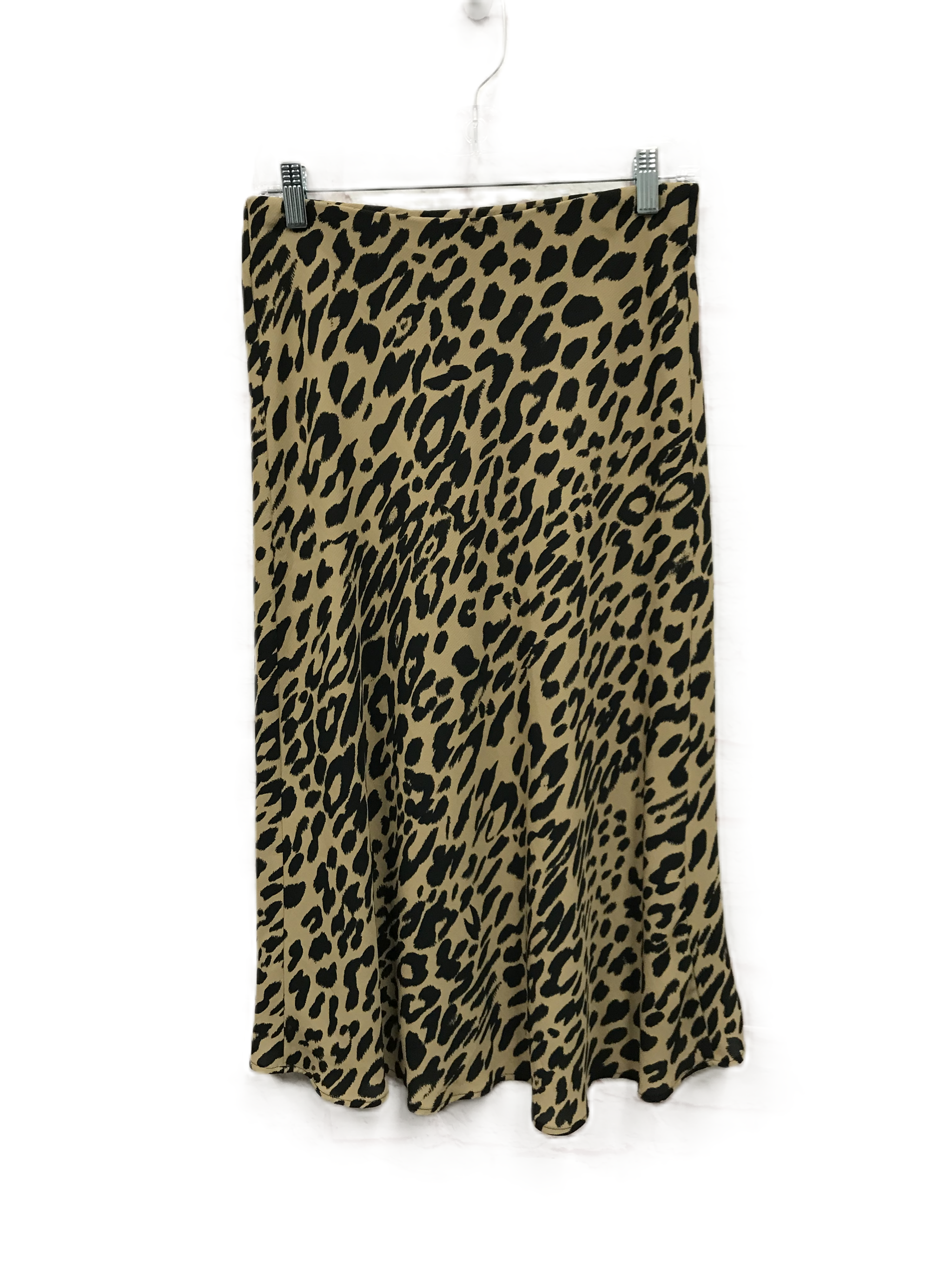 Banana Republic Animal Print Midi Skirt - Size 6 | Women's Fashion Stretch A-Line Skirt for Office, Party & Casual Wear