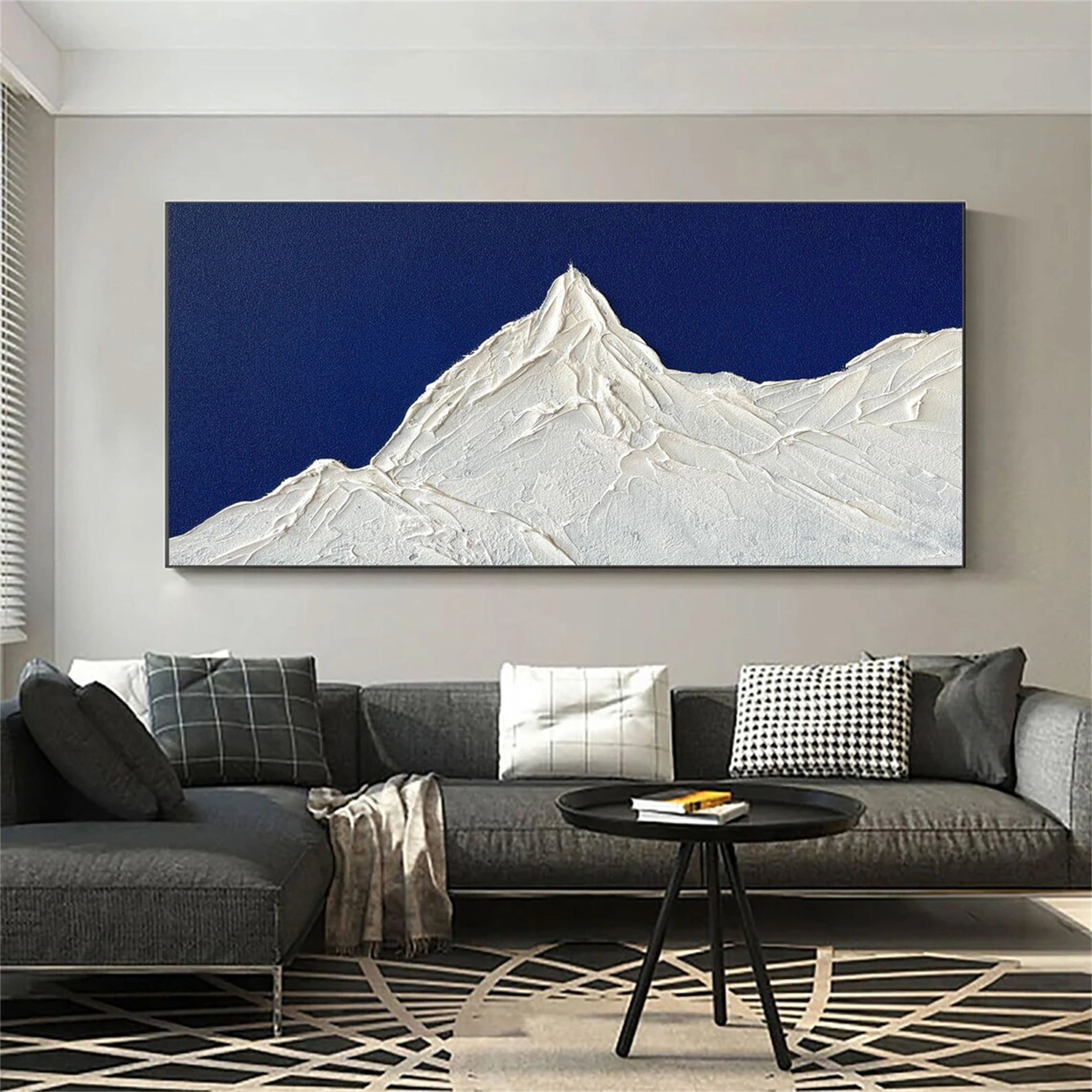 Minimalist Textured Plaster Art Painting - Abstract Wall Decor for Living Room, Bedroom & Office #MM109