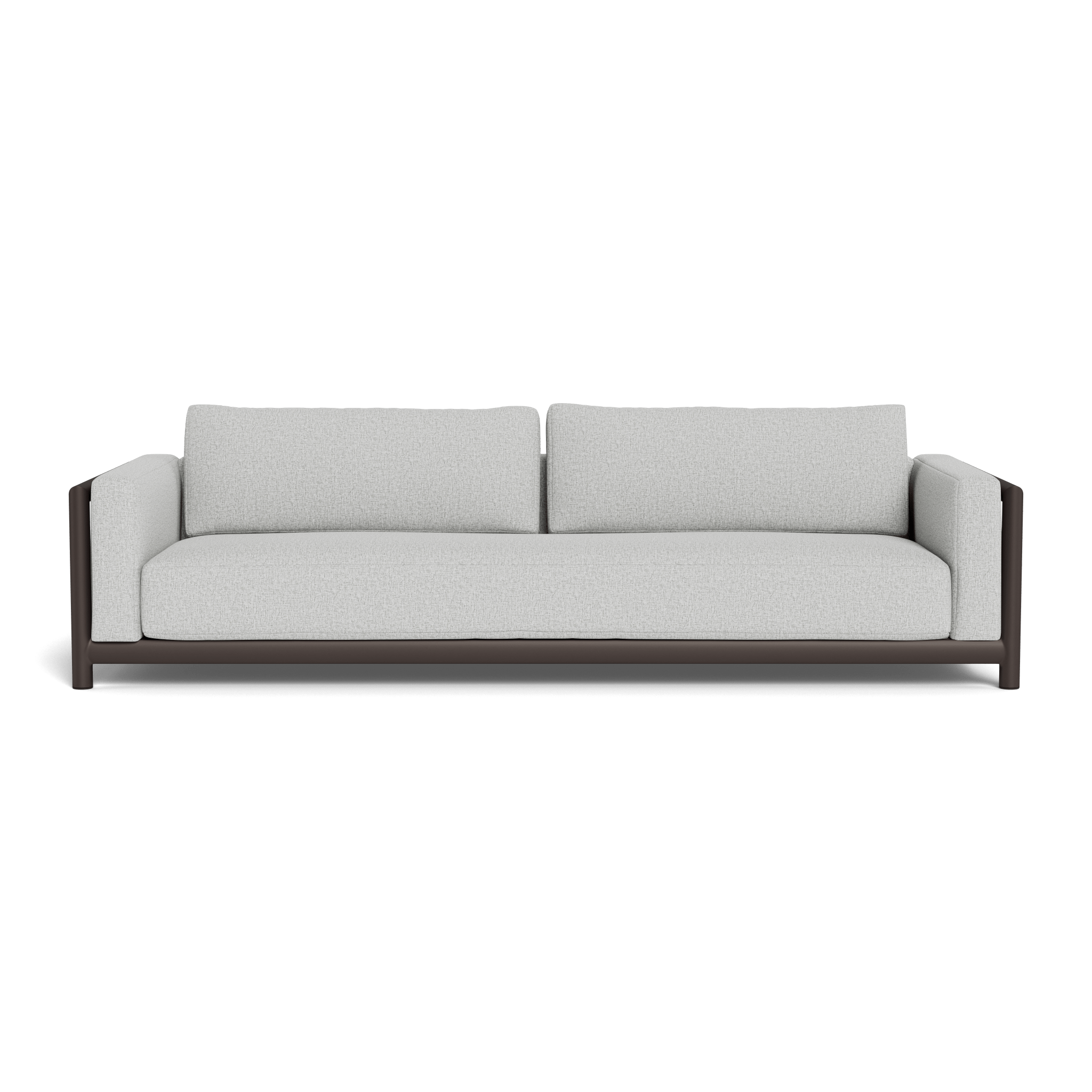 Moab Sofa 108 - Modern 3-Seater Fabric Couch with Sturdy Wooden Legs for Living Room, Lounge, and Office Use