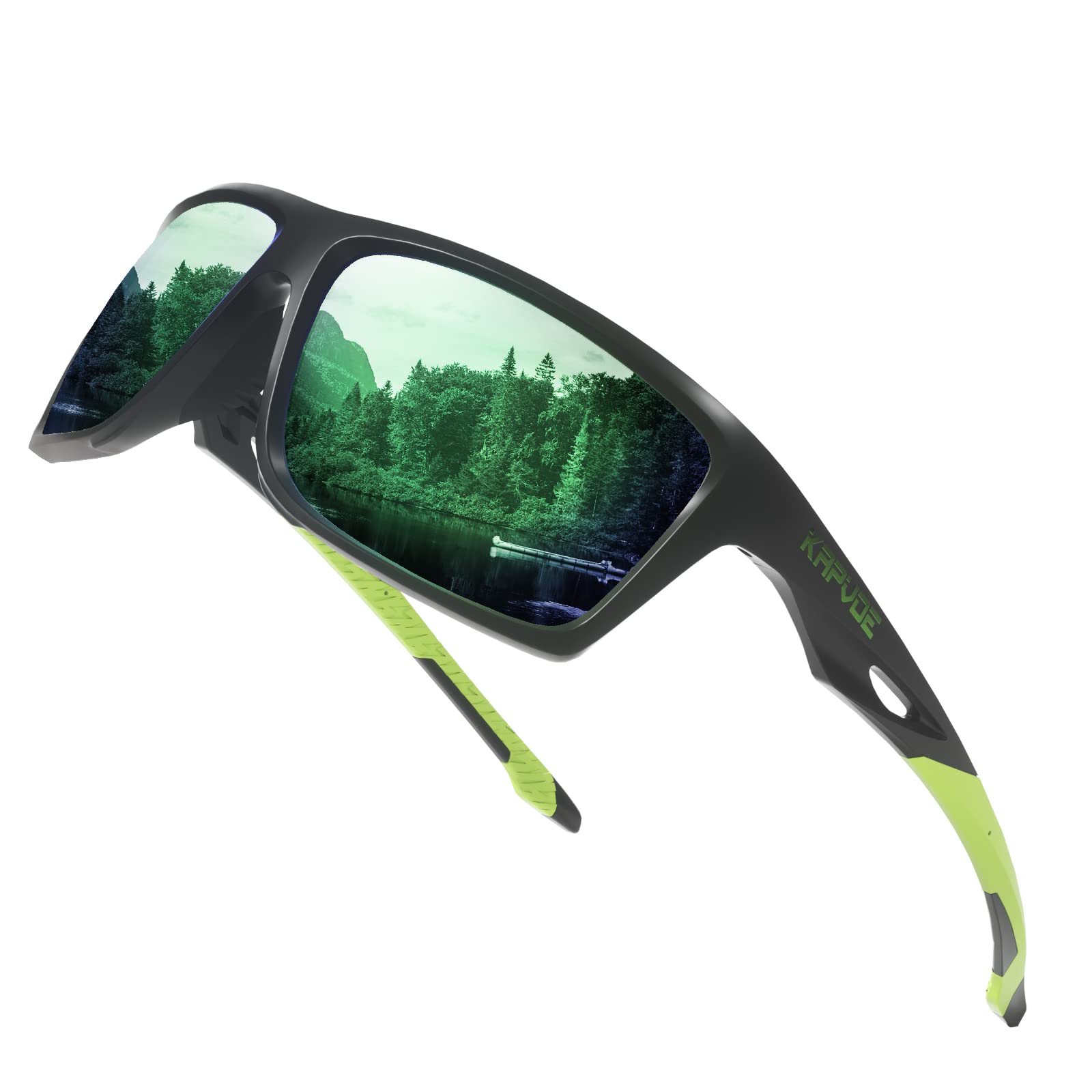 KAPVOE Polarized Sports Sunglasses for Men & Women - UV Protection, Lightweight & Shatterproof - Perfect for Running, Cycling, Driving, Fishing & Golf Outdoor Activities