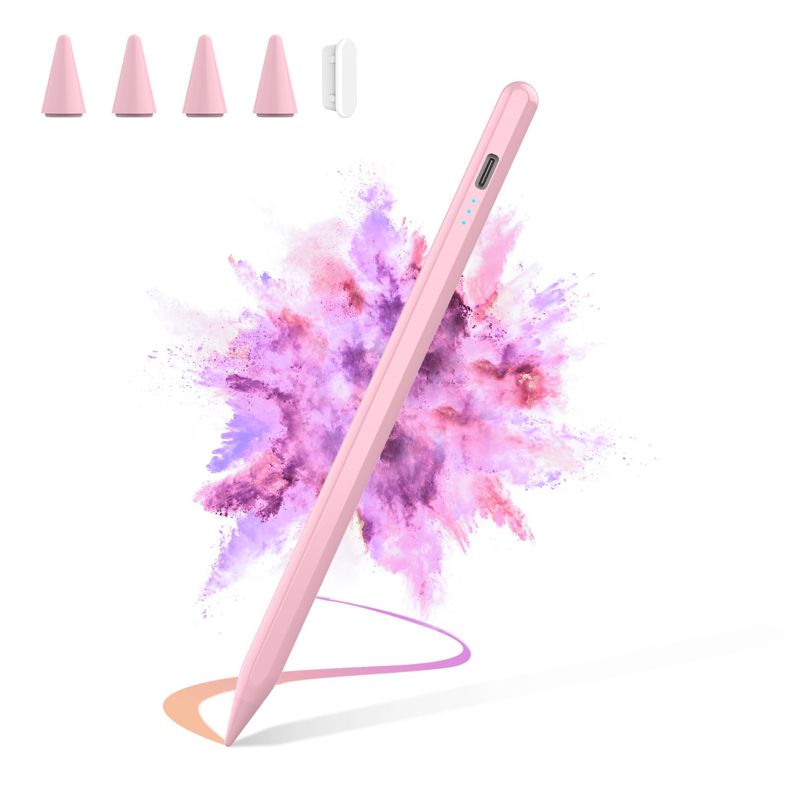 Premium Stylus Pen for iPad (2024-2018 Models) - Fast 30-Min Charge, Tilt Sensitivity, Palm Rejection & Magnetic Attachment - Compatible with iPad 10/9/8/7/6, Air 3/4/5/11/M2, Mini 5/6, Pro 12.9/11/13-Inch M4 - Perfect for Digital Art, Note-Taking & Professional Design Work