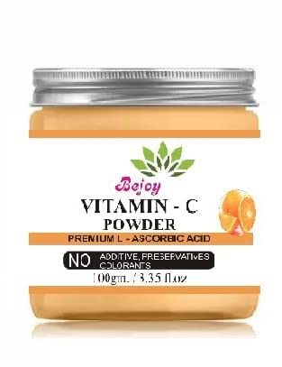 Bejoy 100% Pure Natural Vitamin C Powder - 100g | Immune Support, Skin Health & Antioxidant Boost | Perfect for Smoothies, Skincare & Daily Wellness